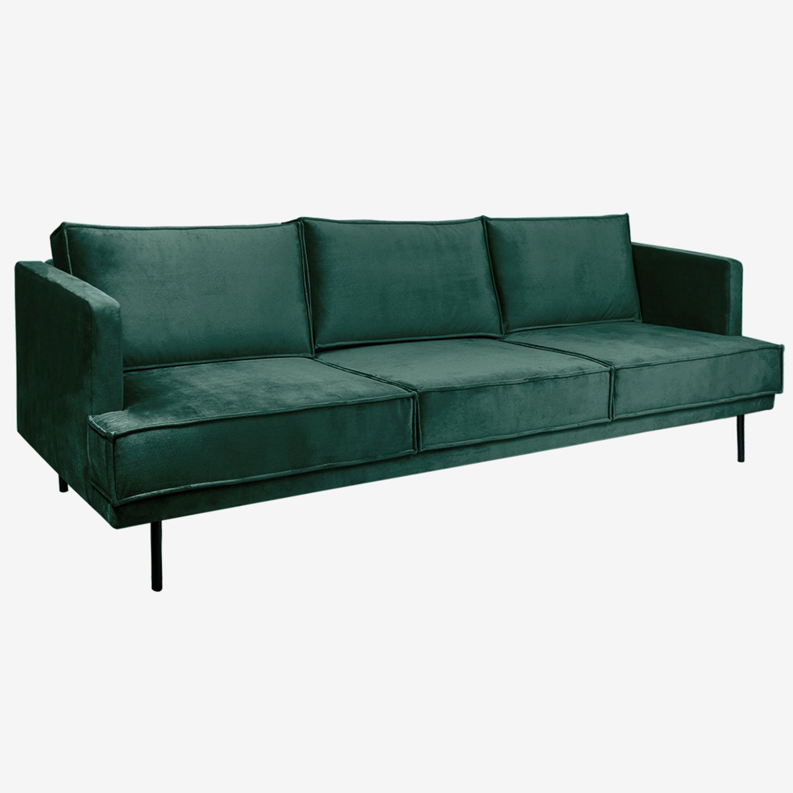 The Duchess velvet 3.5-zits bank Juke groen