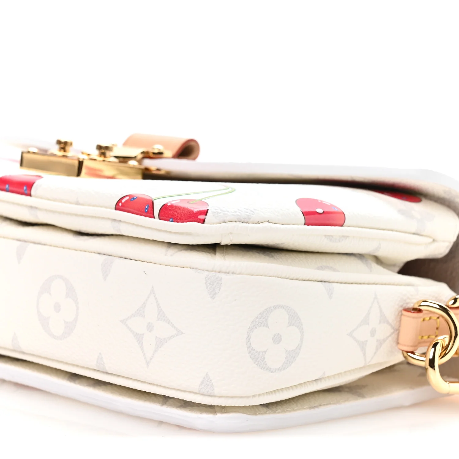 LV X TM Monogram Cerises Pochette Metis East West White - Top Club