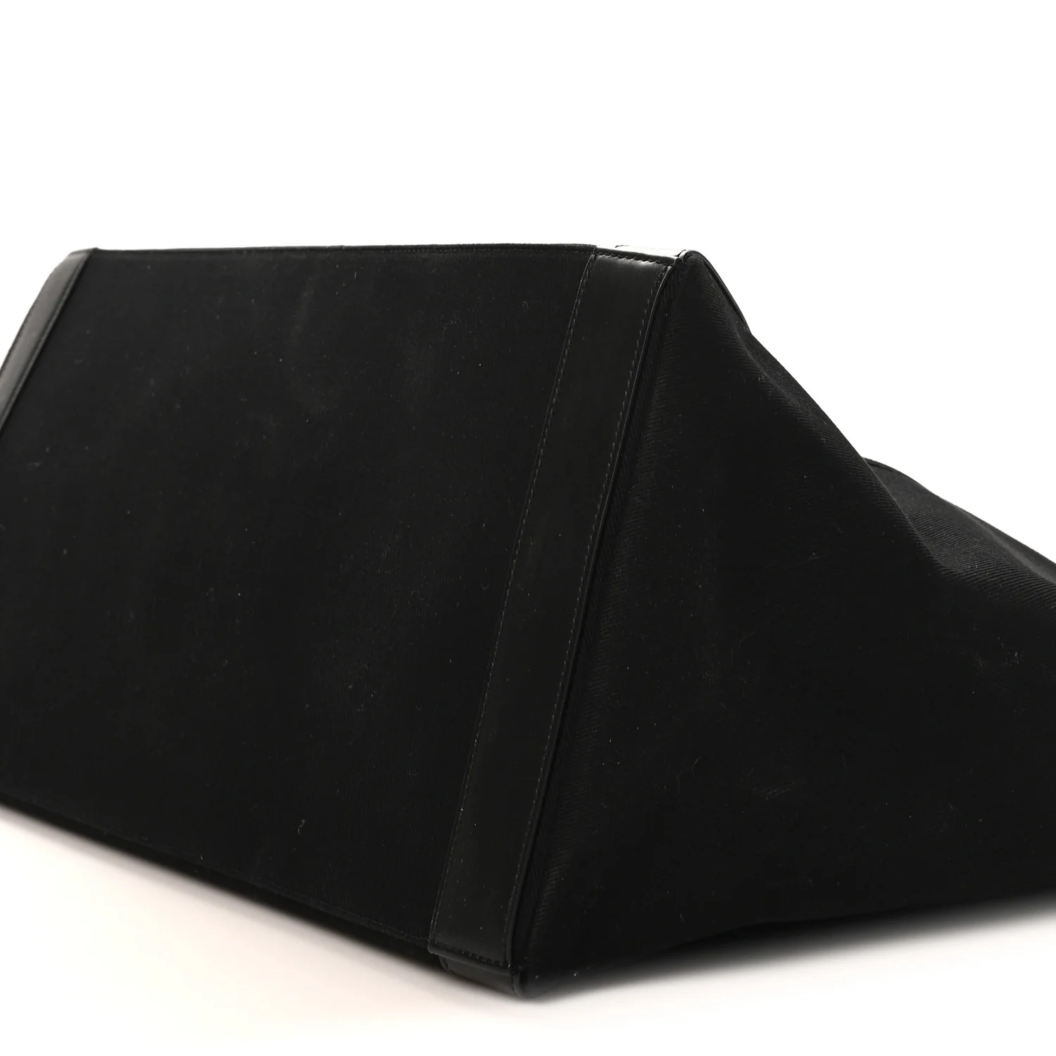 Linen Calfskin Rive Gauche Tote Black - Top Club