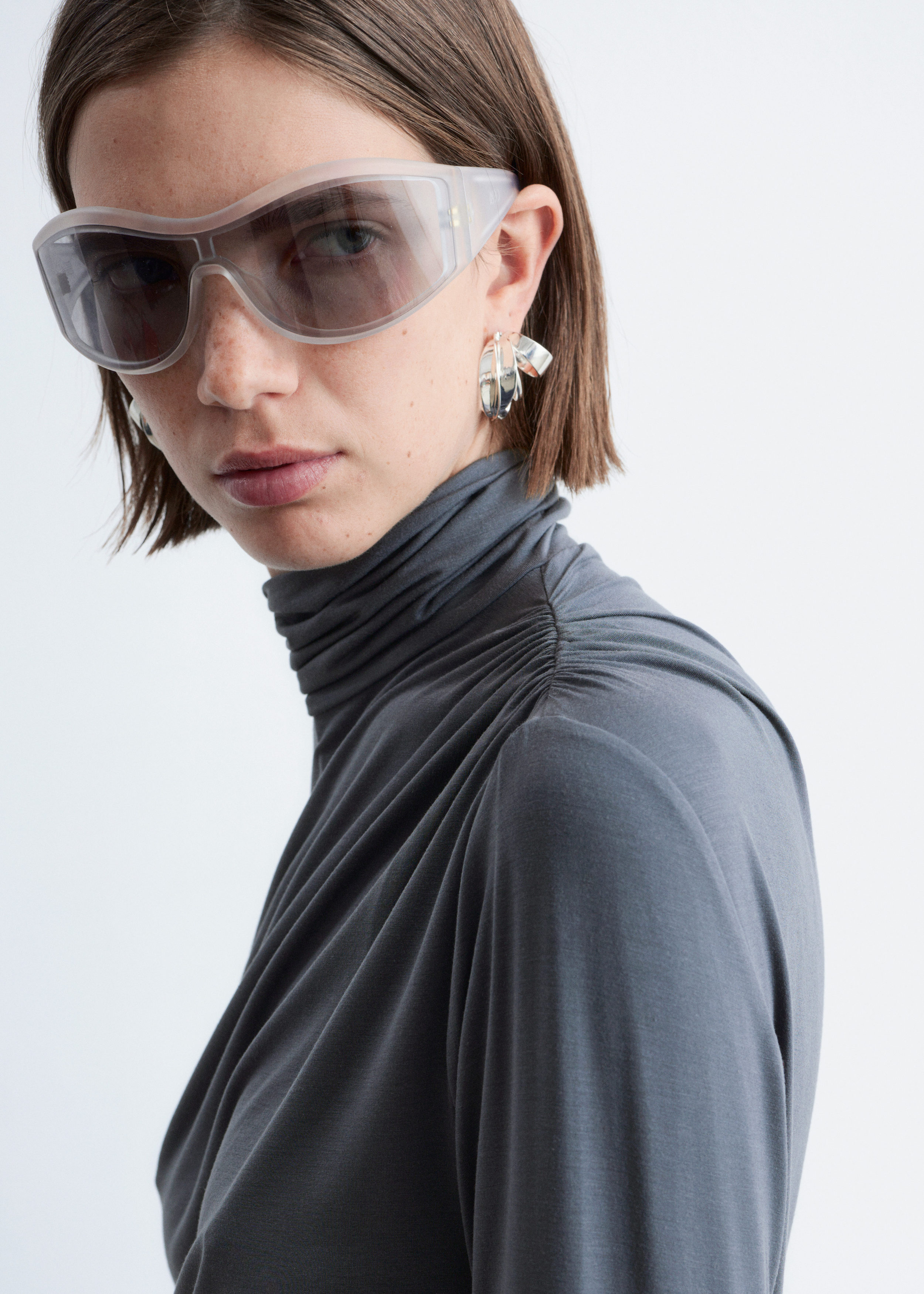 & Other Stories DRAPED TURTLENECK TOP
