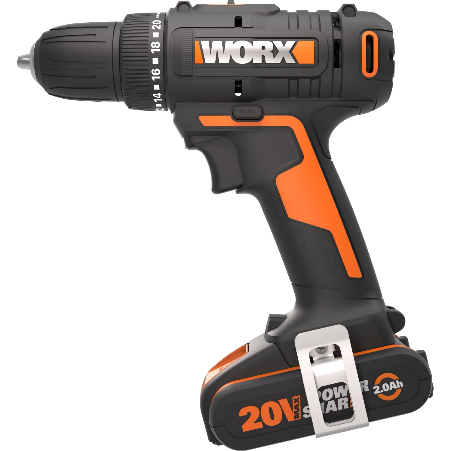 Worx Trapano avvitatore a batteria Worx WX100 20V 30Nm batteria 20V/2Ah e caricatore
