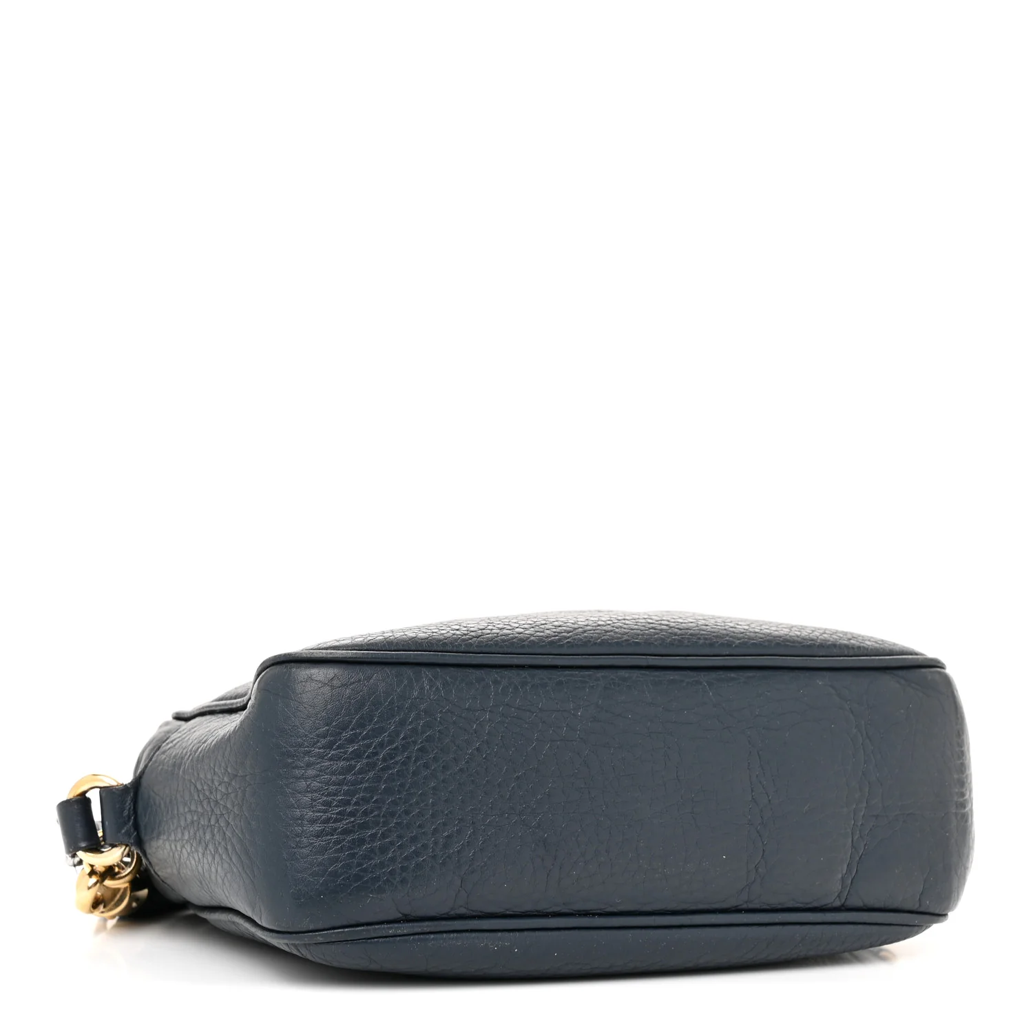 Pebbled Calfskin Small Soho Disco Bag Blue - Top Club