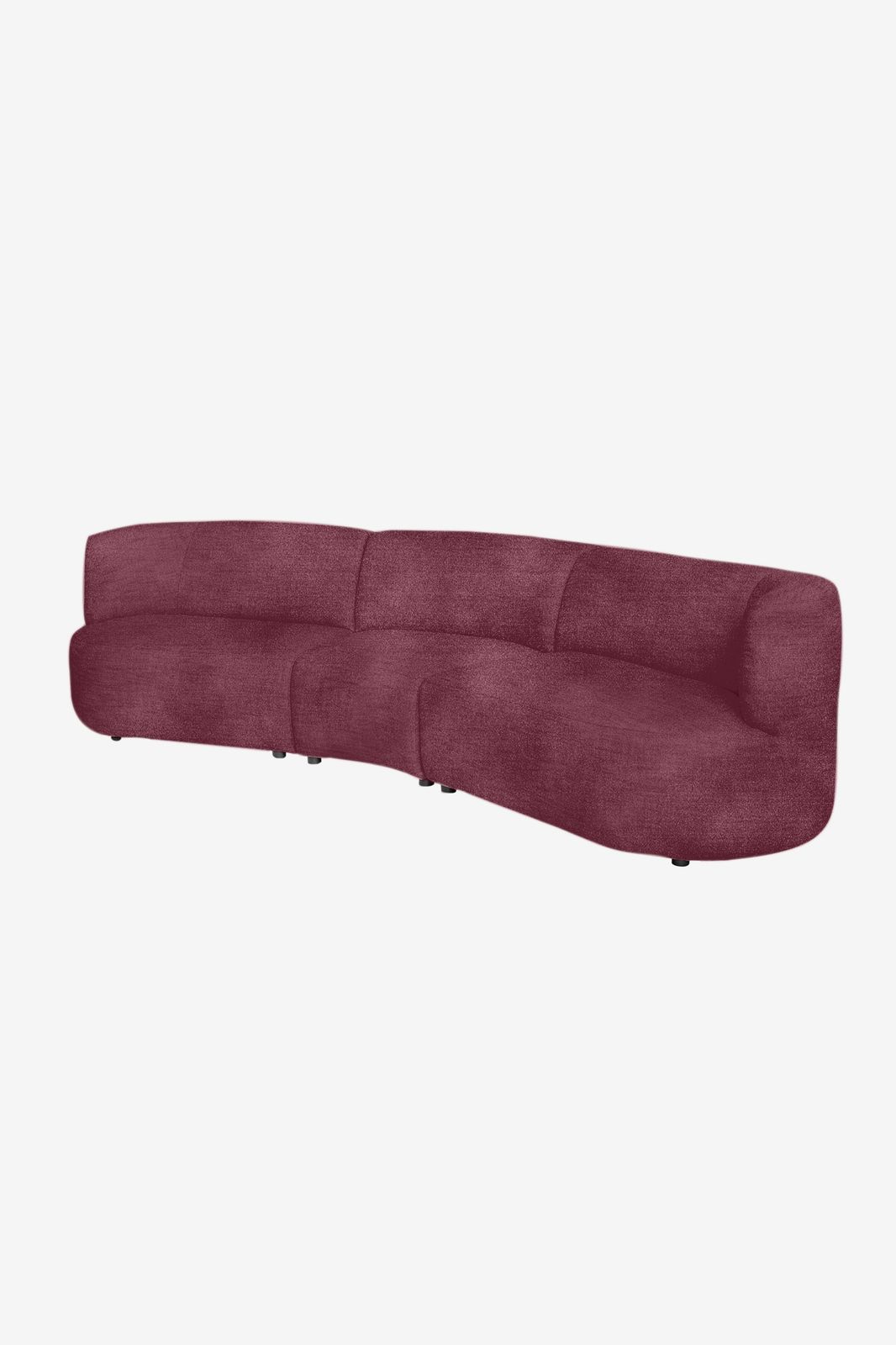 Empress velvet 3.5-zits bank Juke wine red