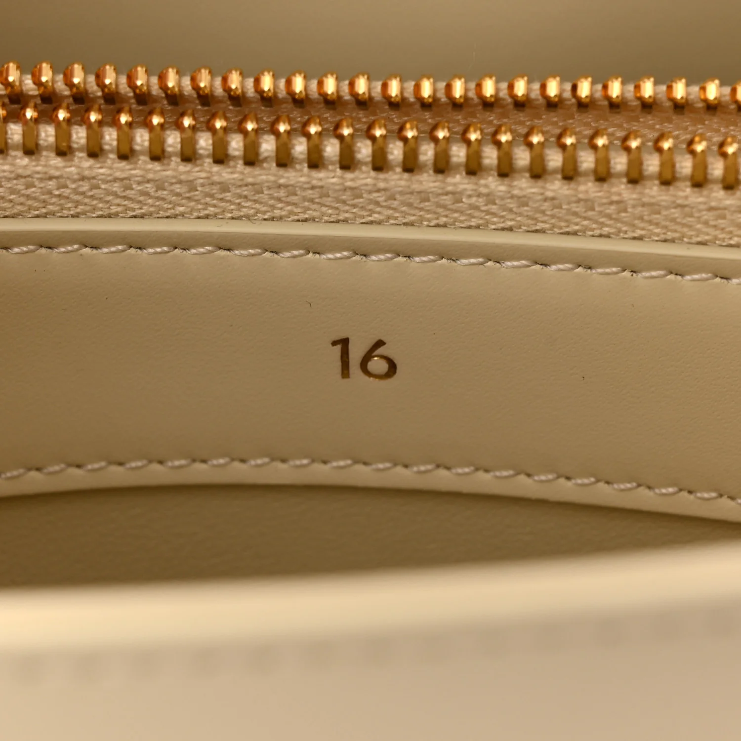 Satinated Calfskin Small 16 Top Handle Bag Beige - Top Club