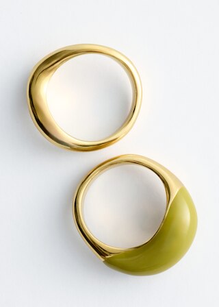 & Other Stories SCULPTURAL 2-PACK RING SET