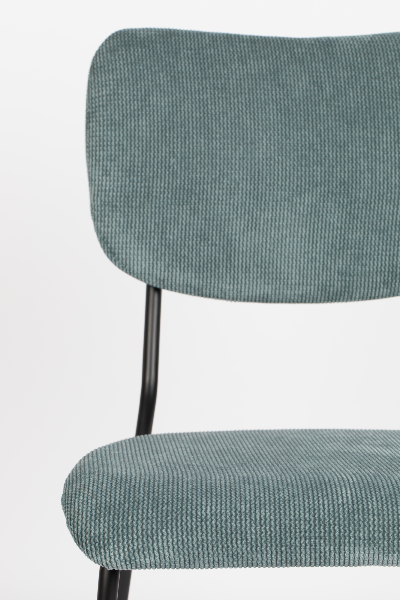 Eetkamerstoel Benson met armleuning grijs/blauw