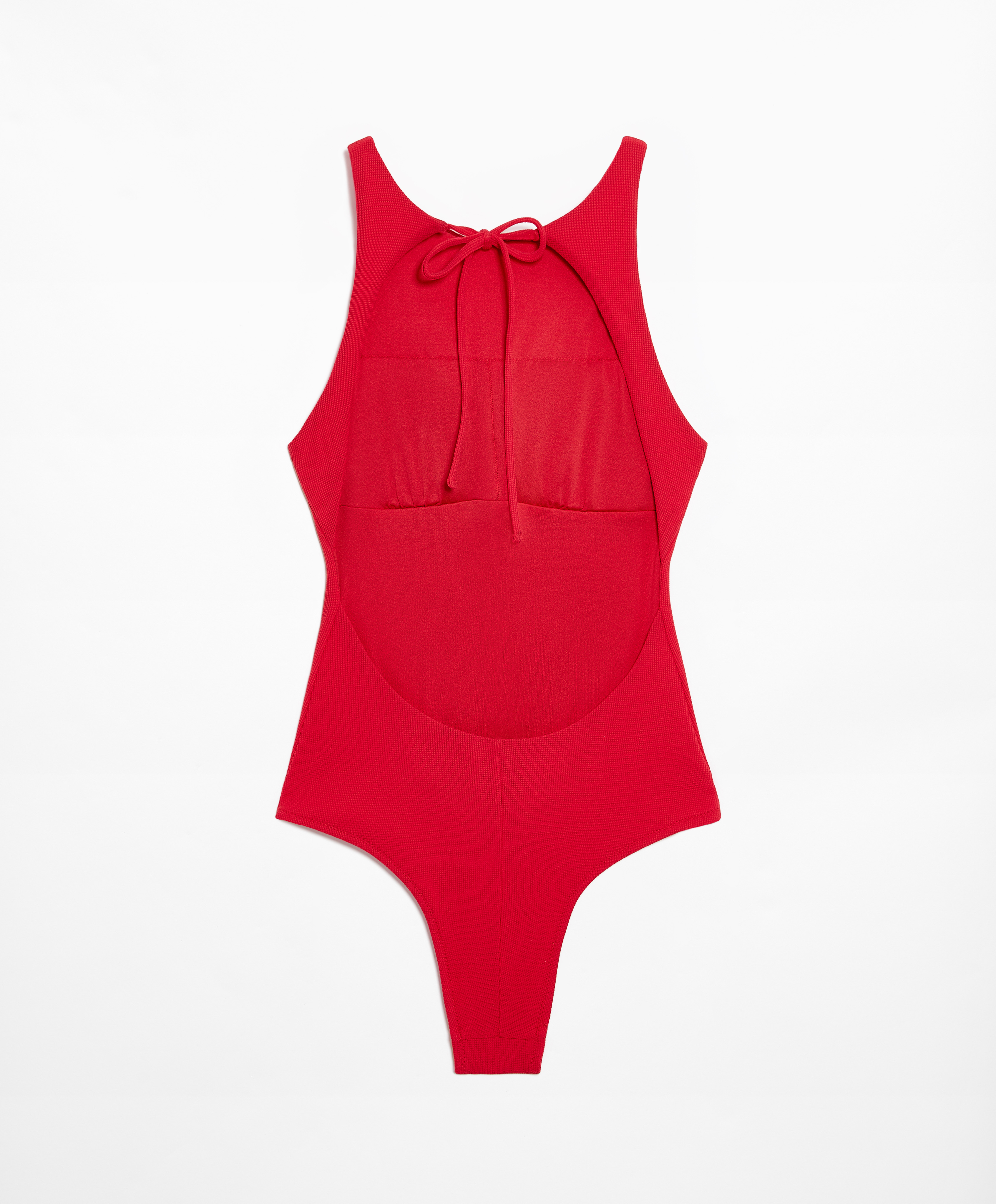 OYSHO Halter piqué swimsuit