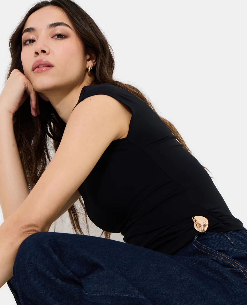 Pimkie T-shirt asymétrique avec détail bijou