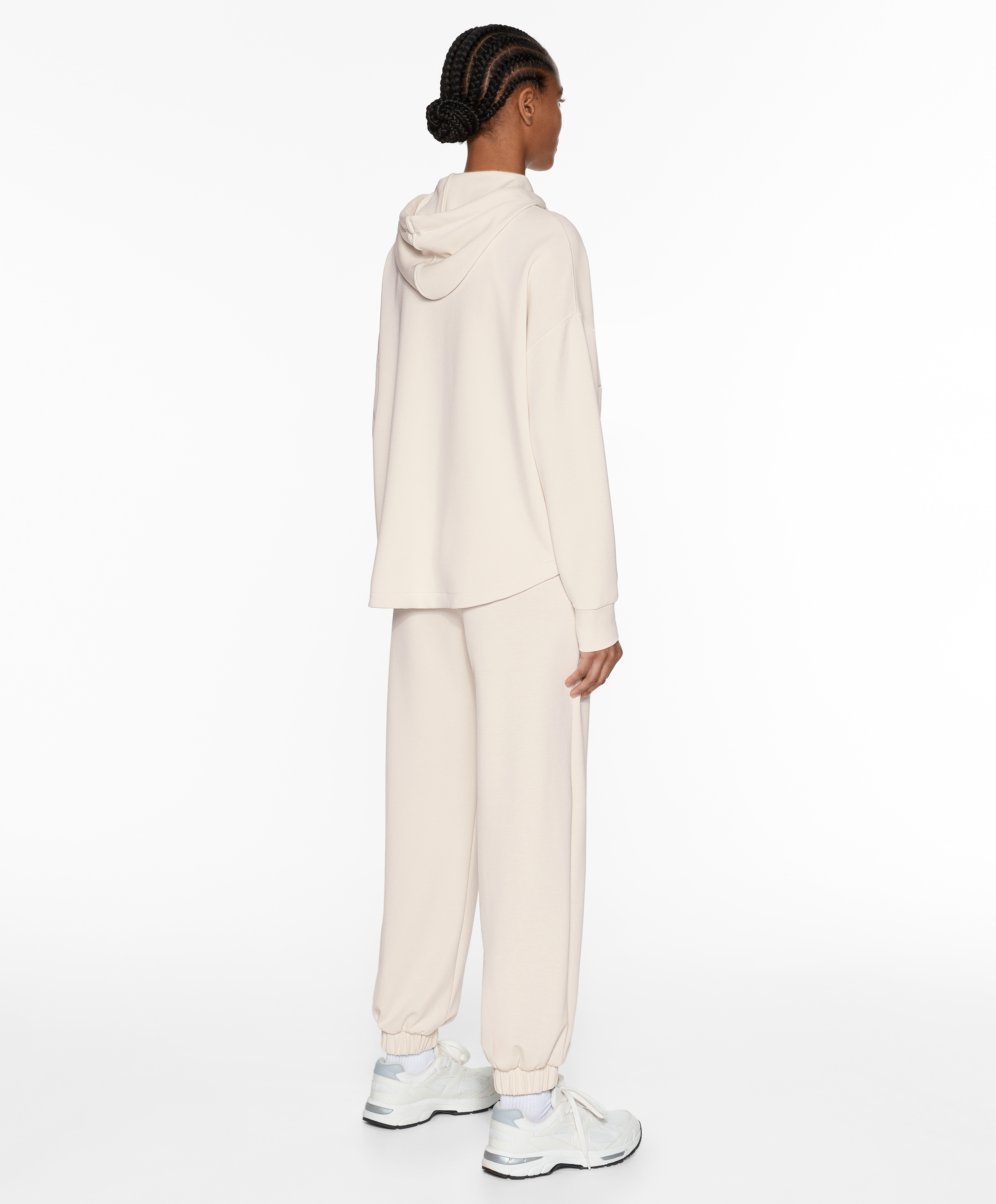 OYSHO Soft-touch sweatshirt with modal and zip