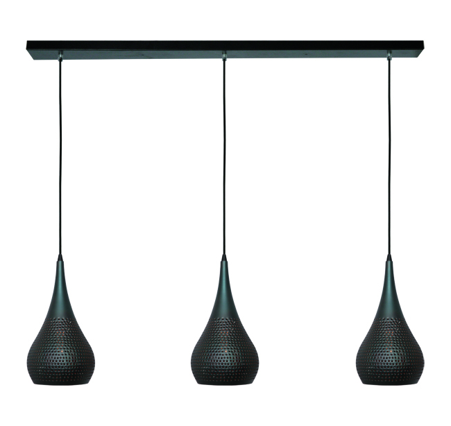 BURMA HANGLAMP DRUPPEL 3 LICHTS