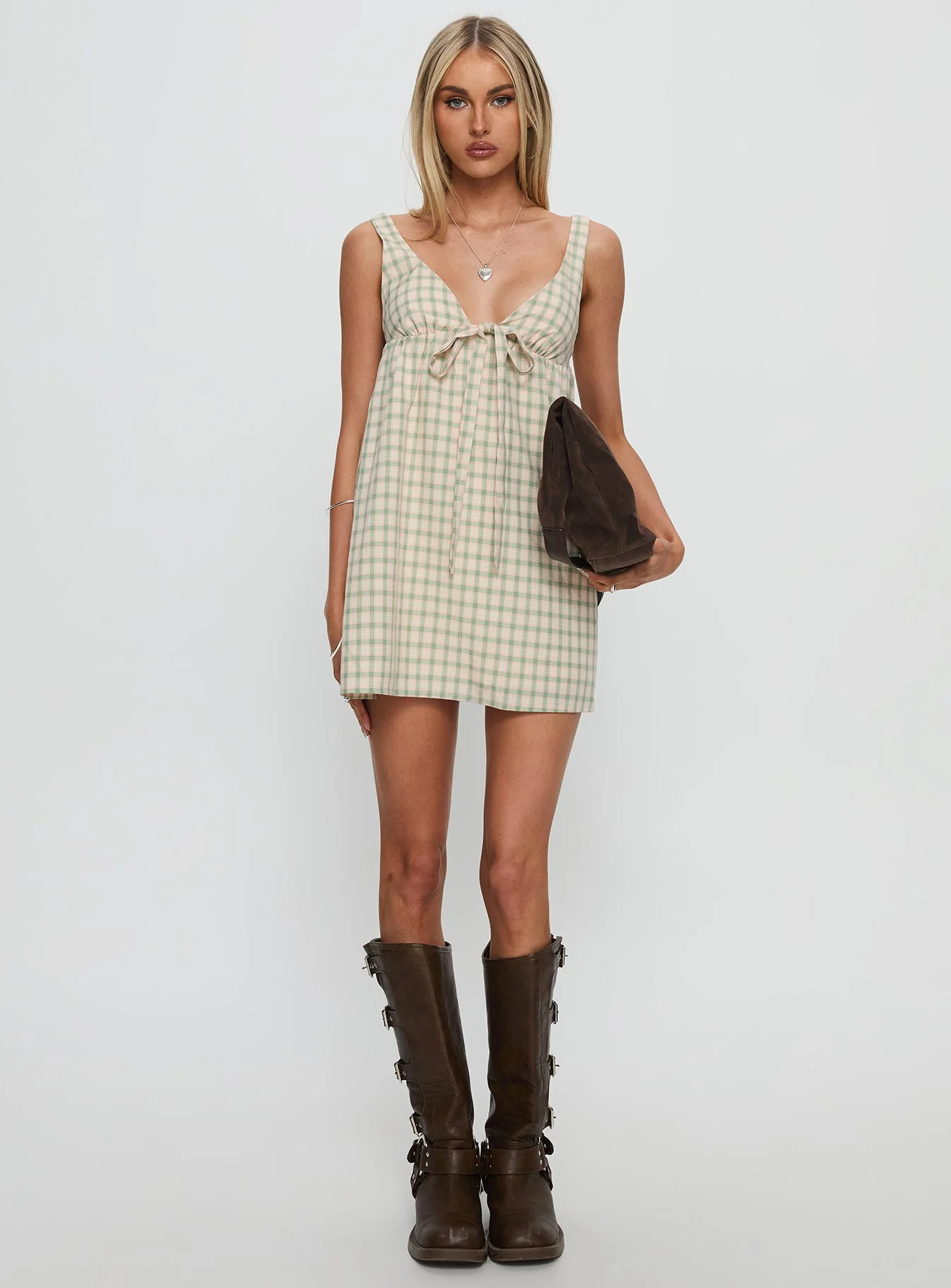 Micki Babydoll Mini Dress Multi