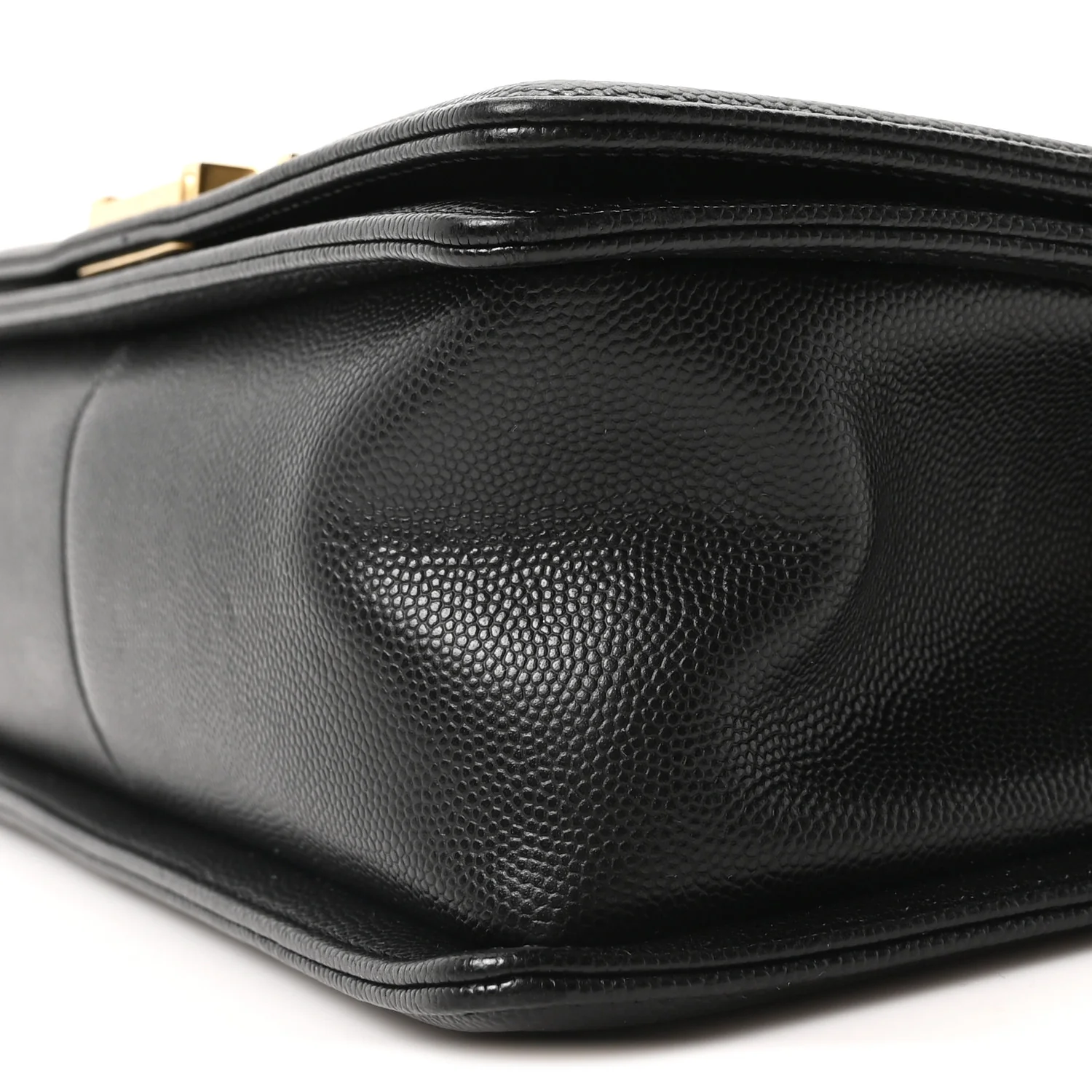 Caviar Quilted Medium Boy Flap Black - Top Club