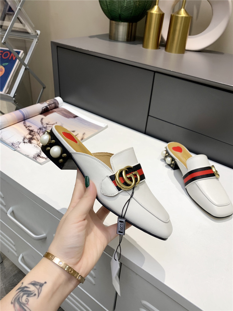 gucci pearl heel half slippers - Sneaker Replica Workshop