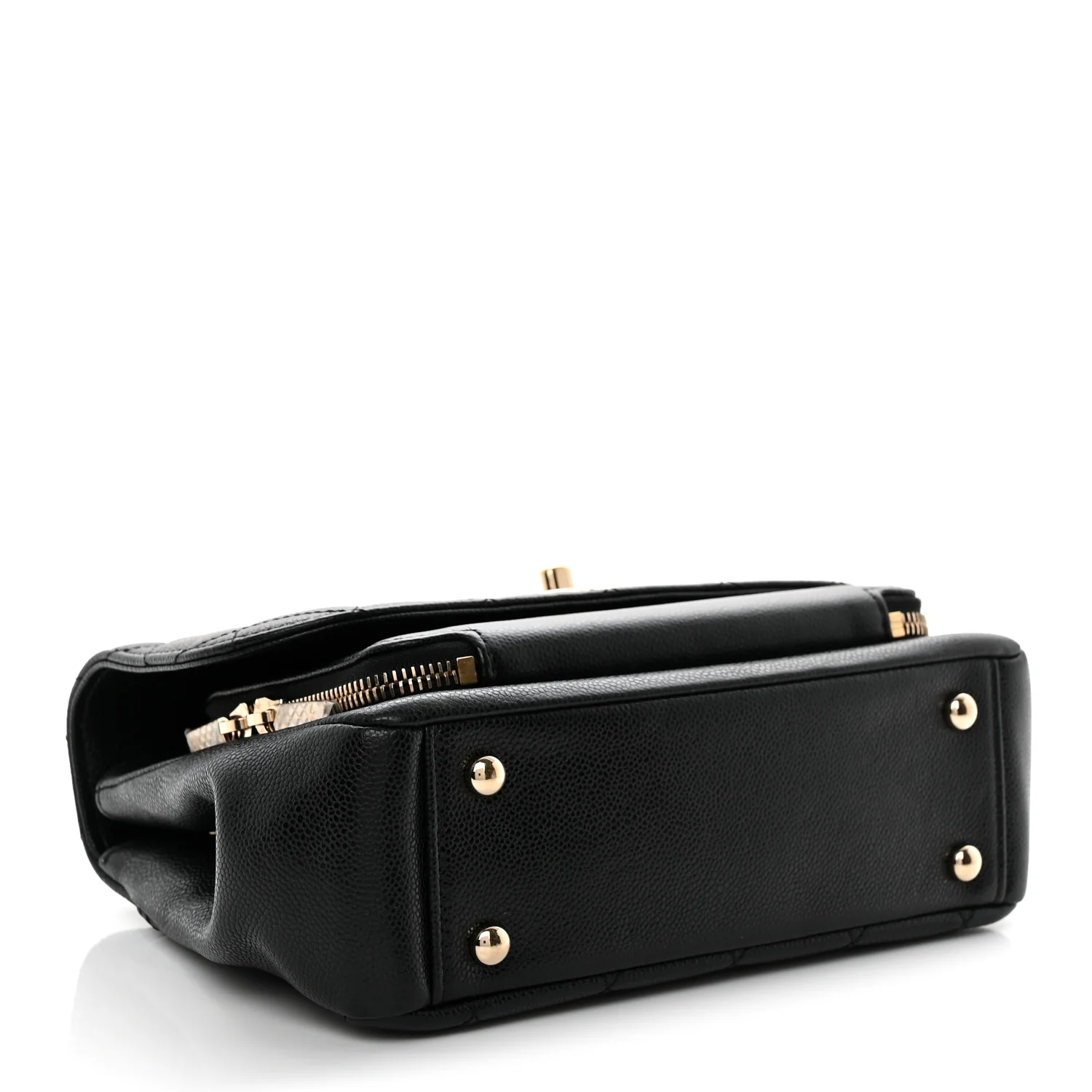 Caviar Quilted Medium Business Affinity Flap Black - Top Club
