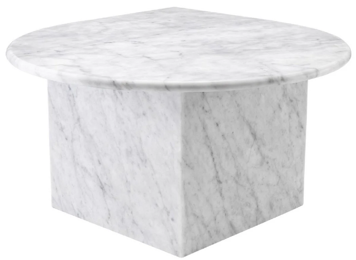 Luxury coffee table set white - 3 living room tables made of high-quality Carrara marble - luxury furniture