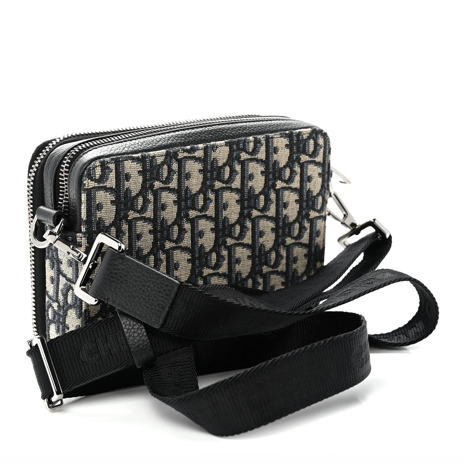 Oblique Messenger Pouch Black - Top Club