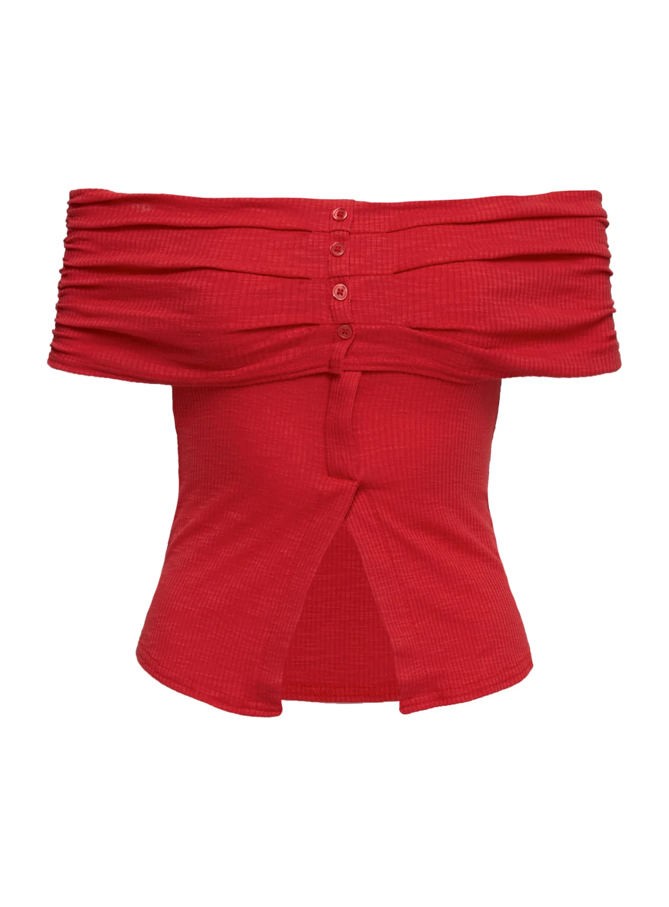 Azusa Off The Shoulder Top Red