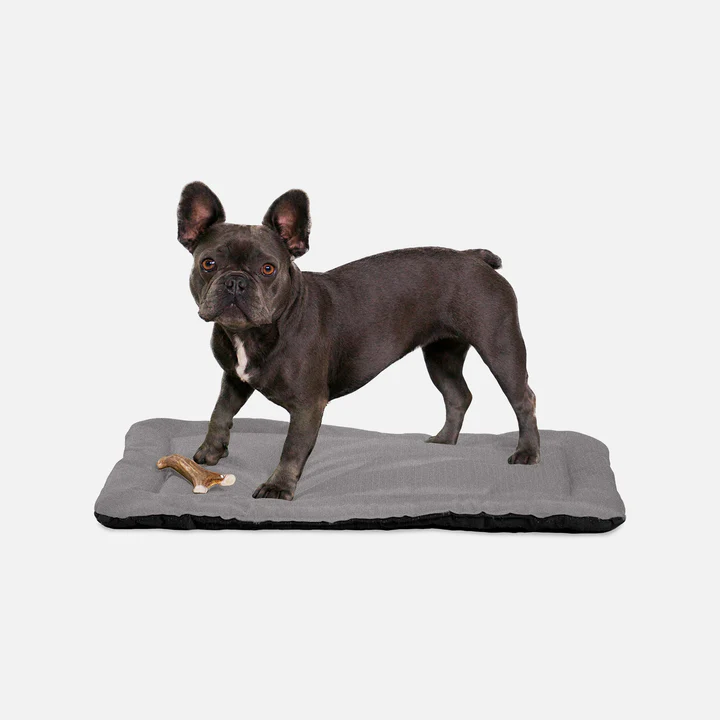 Tough Ripstop™ Dog Crate Pad - Light Gray Velvet