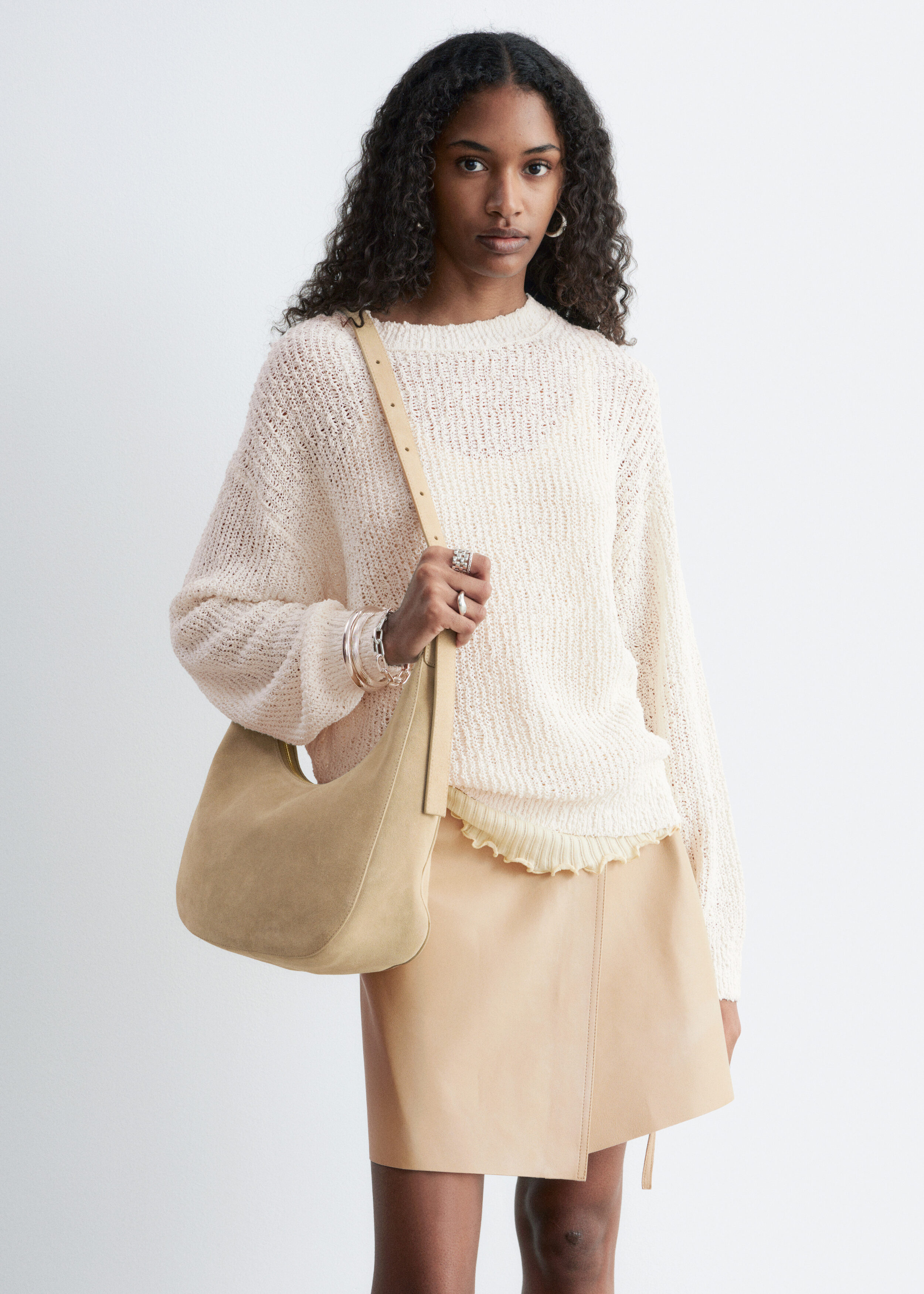 & Other Stories SILK-COTTON KNIT JUMPER