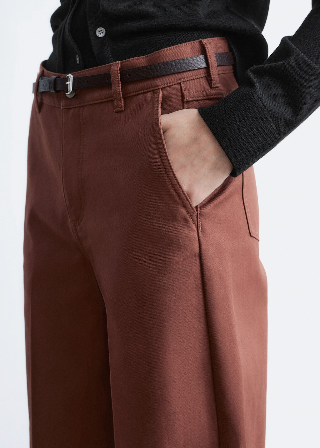 & Other Stories RELAXED WIDE-LEG COTTON TROUSERS