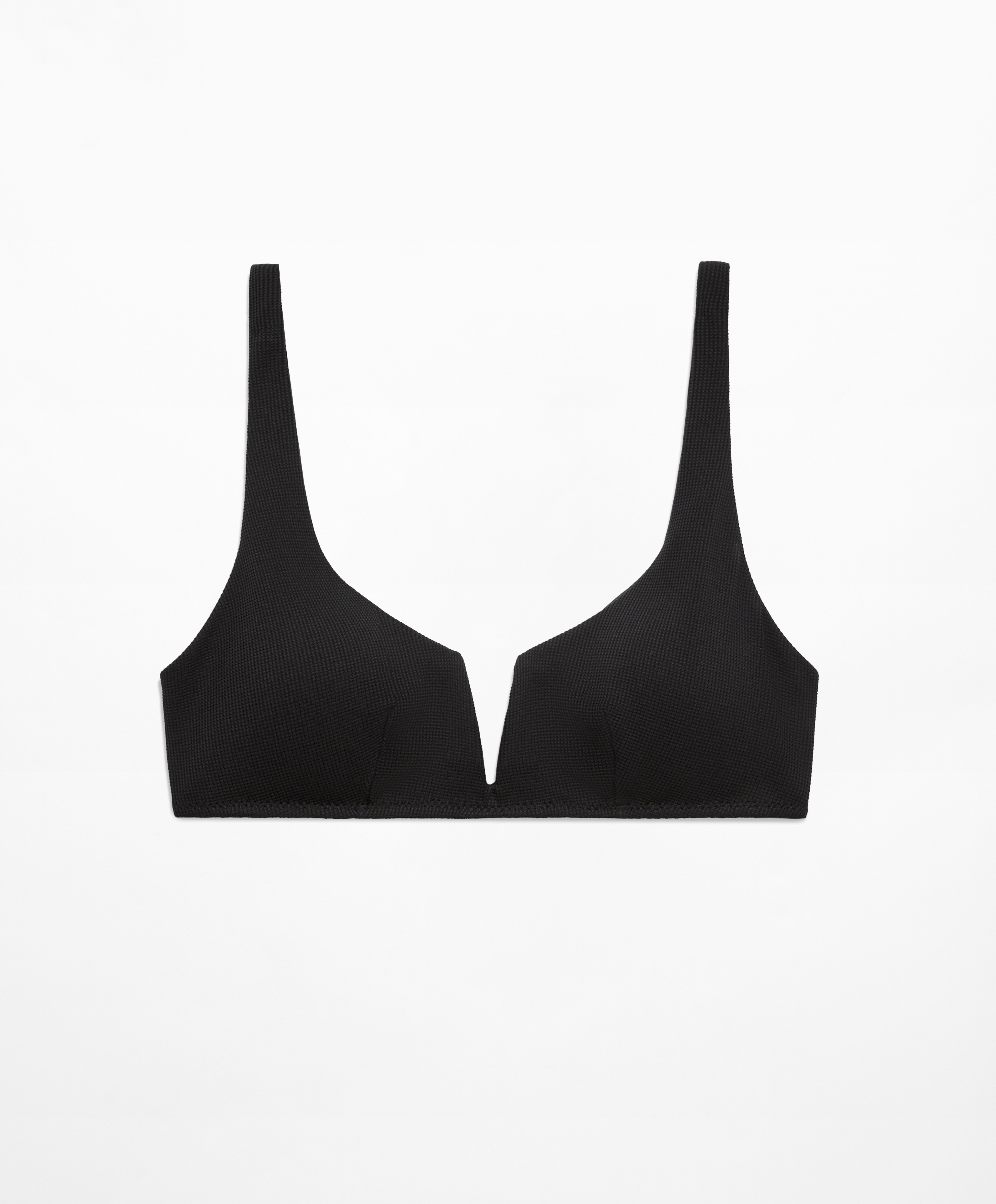 OYSHO Piqué halterneck bikini top