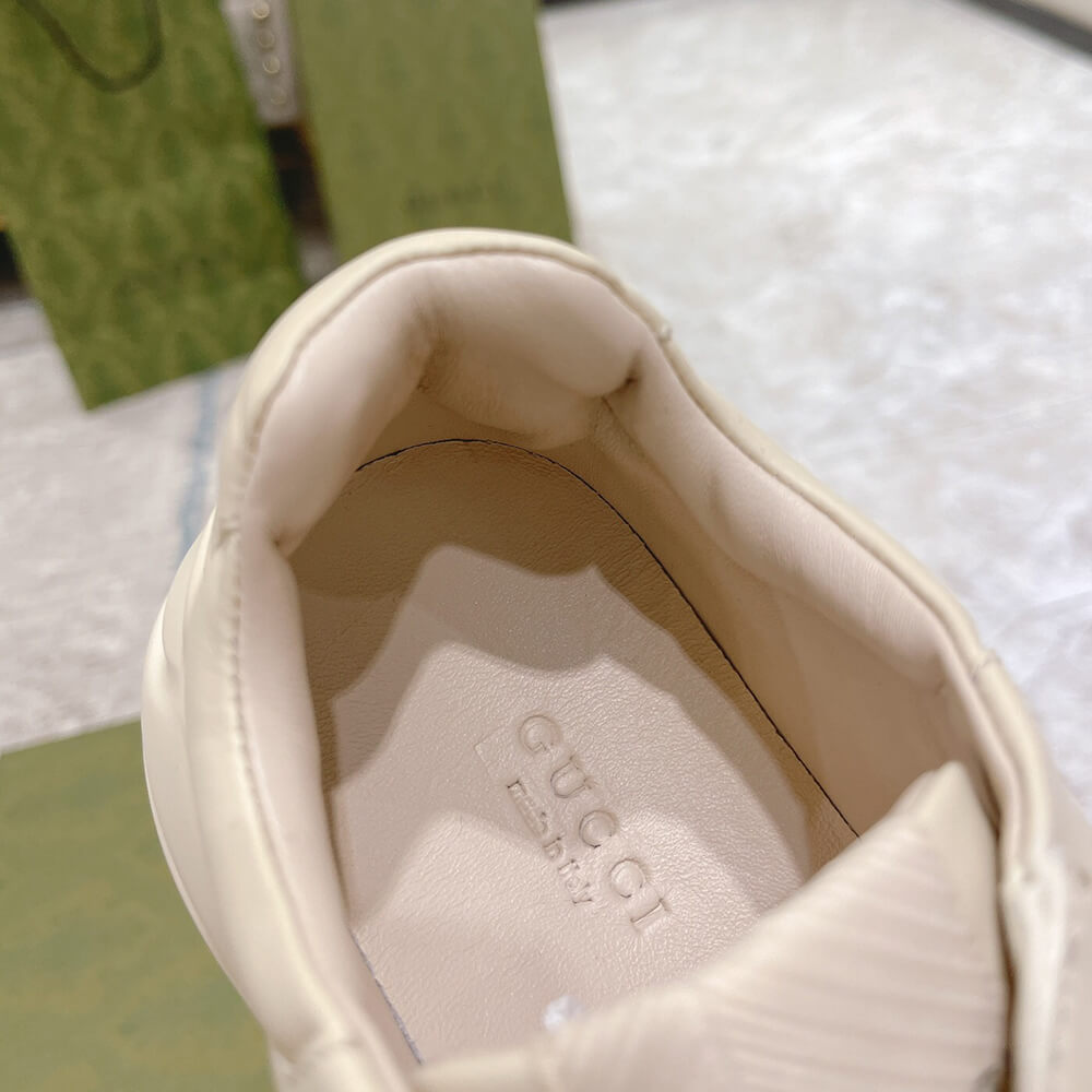 Rhyton Gucci logo leather sneaker - Top Club