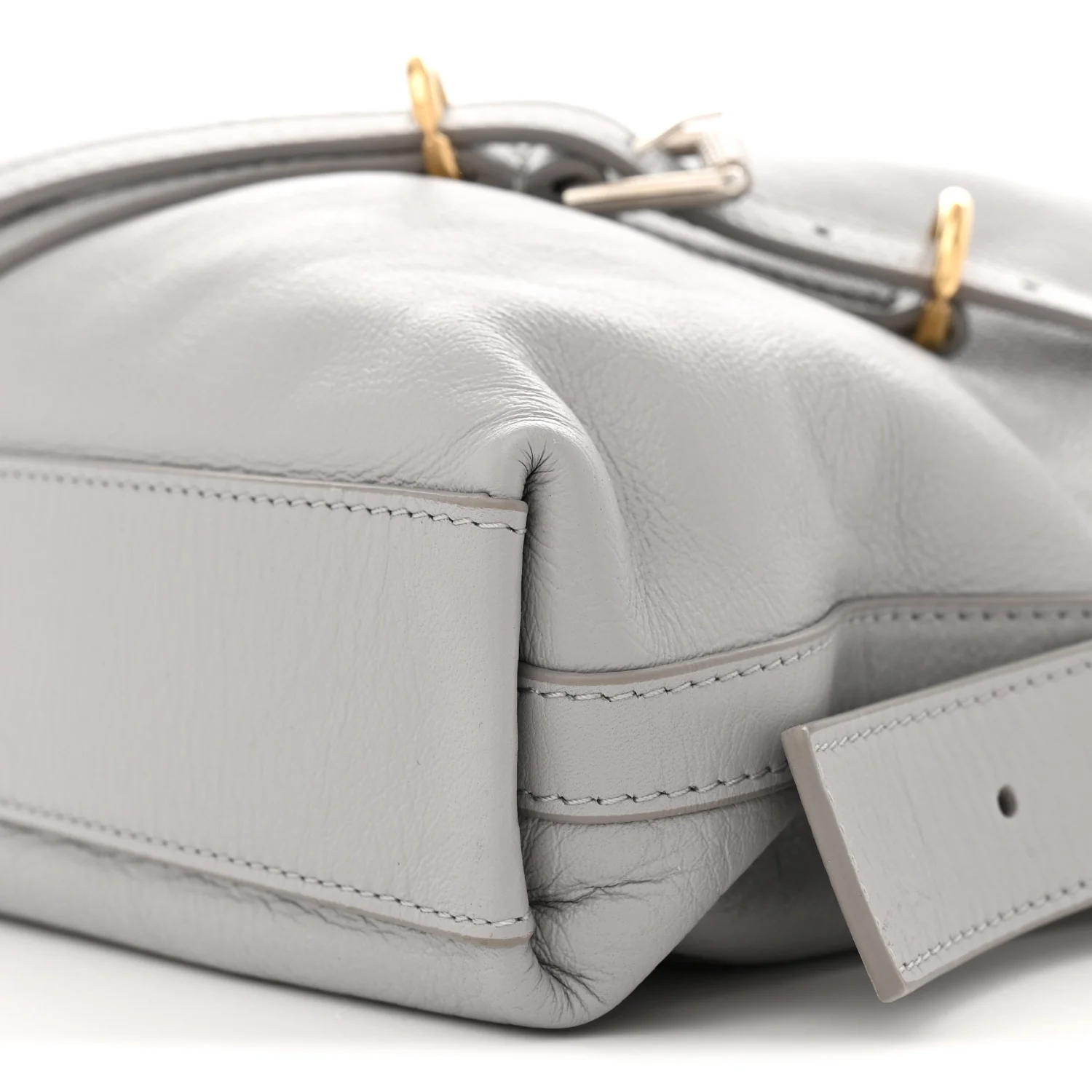 Calfskin Medium Voyou Bag Light Grey - Top Club