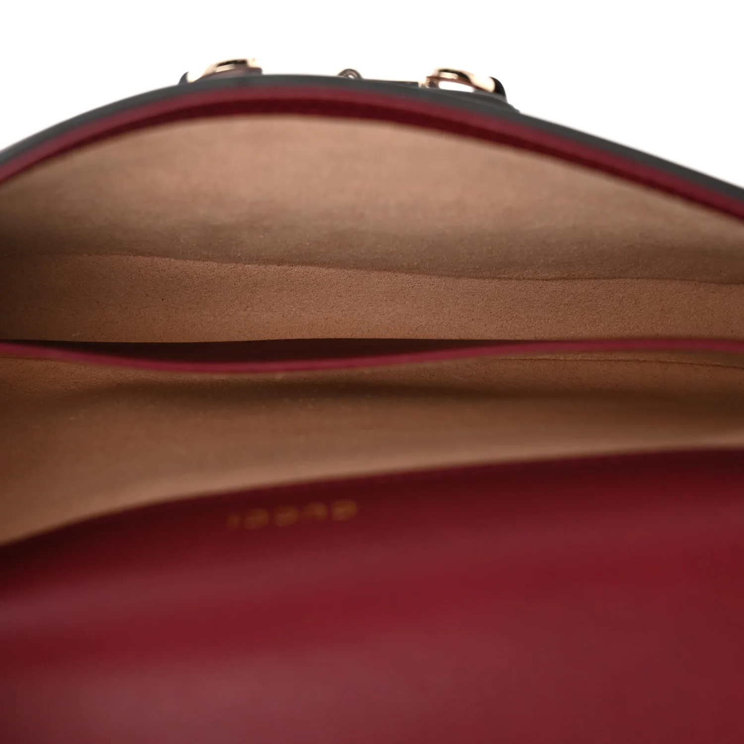 GG Supreme Monogram Azalea Calfskin Horsebit 1955 Mini Bag Beige Ebony Rosso Ancora - Top Club