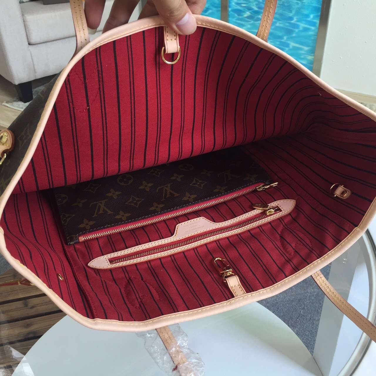 L Neverfull MM Bag Monogram Canvas M40996 - Top Club