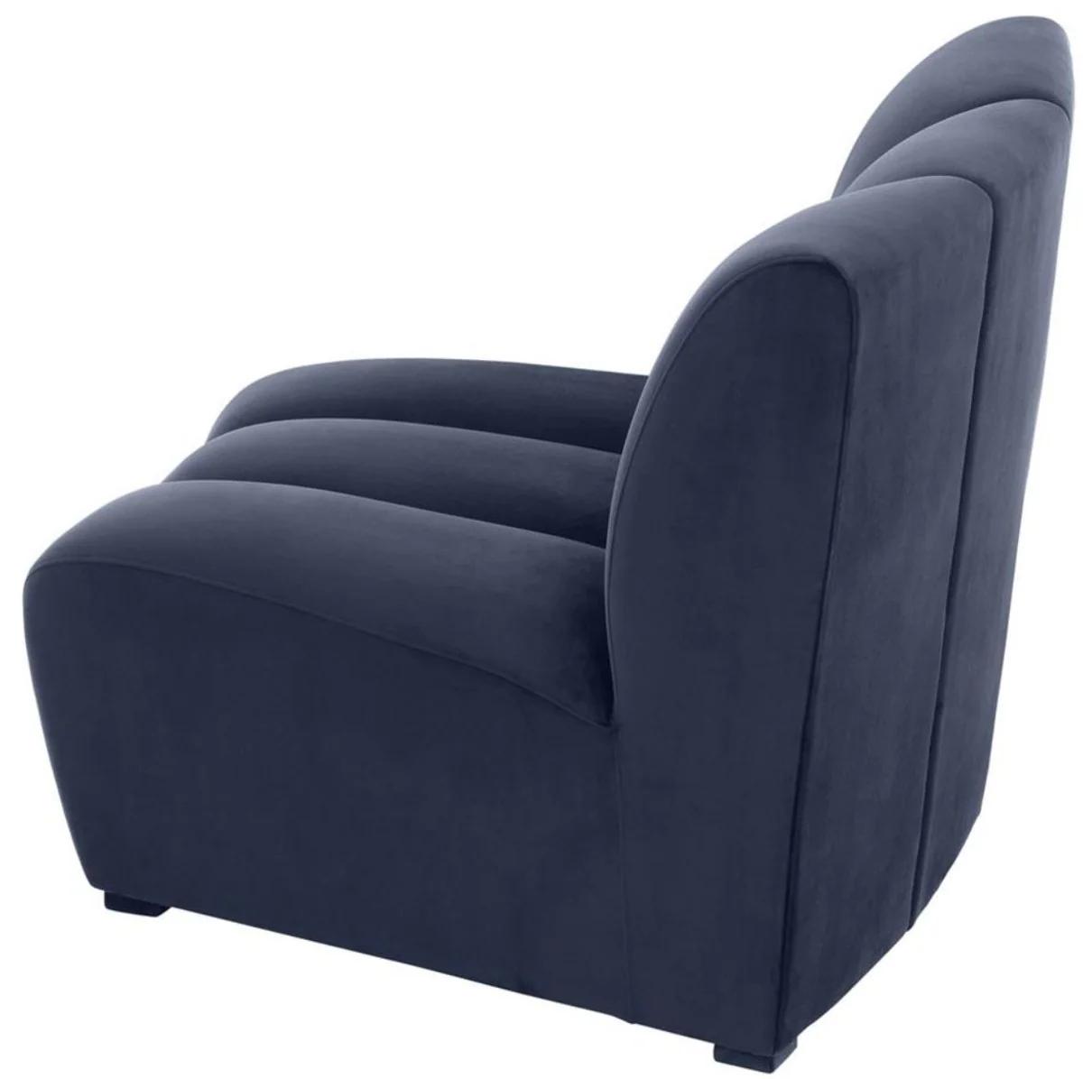 Luxury velvet couch midnight blue 109 x 95 x H. 83.5 cm - Curved & Expandable Luxury Living Room Sofa
