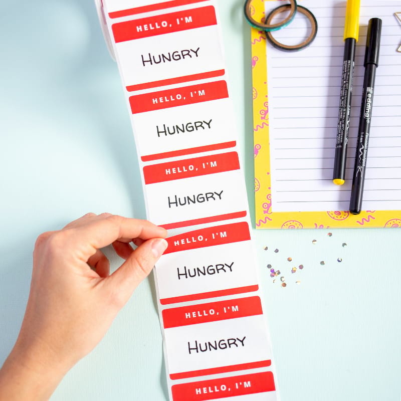 Stickerset Hello I'm hungry