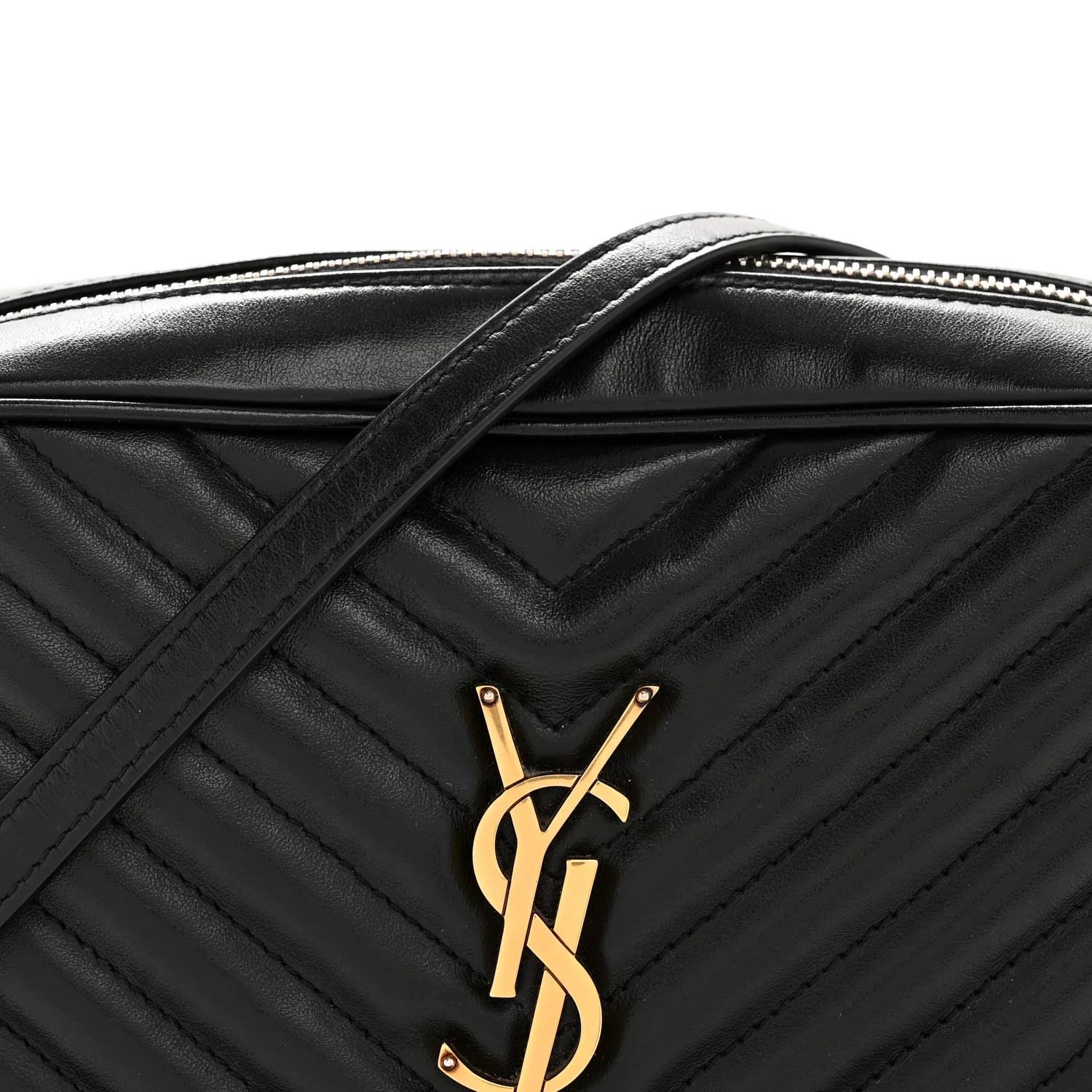 Calfskin Matelasse Monogram Lou Camera Bag Black - Top Club
