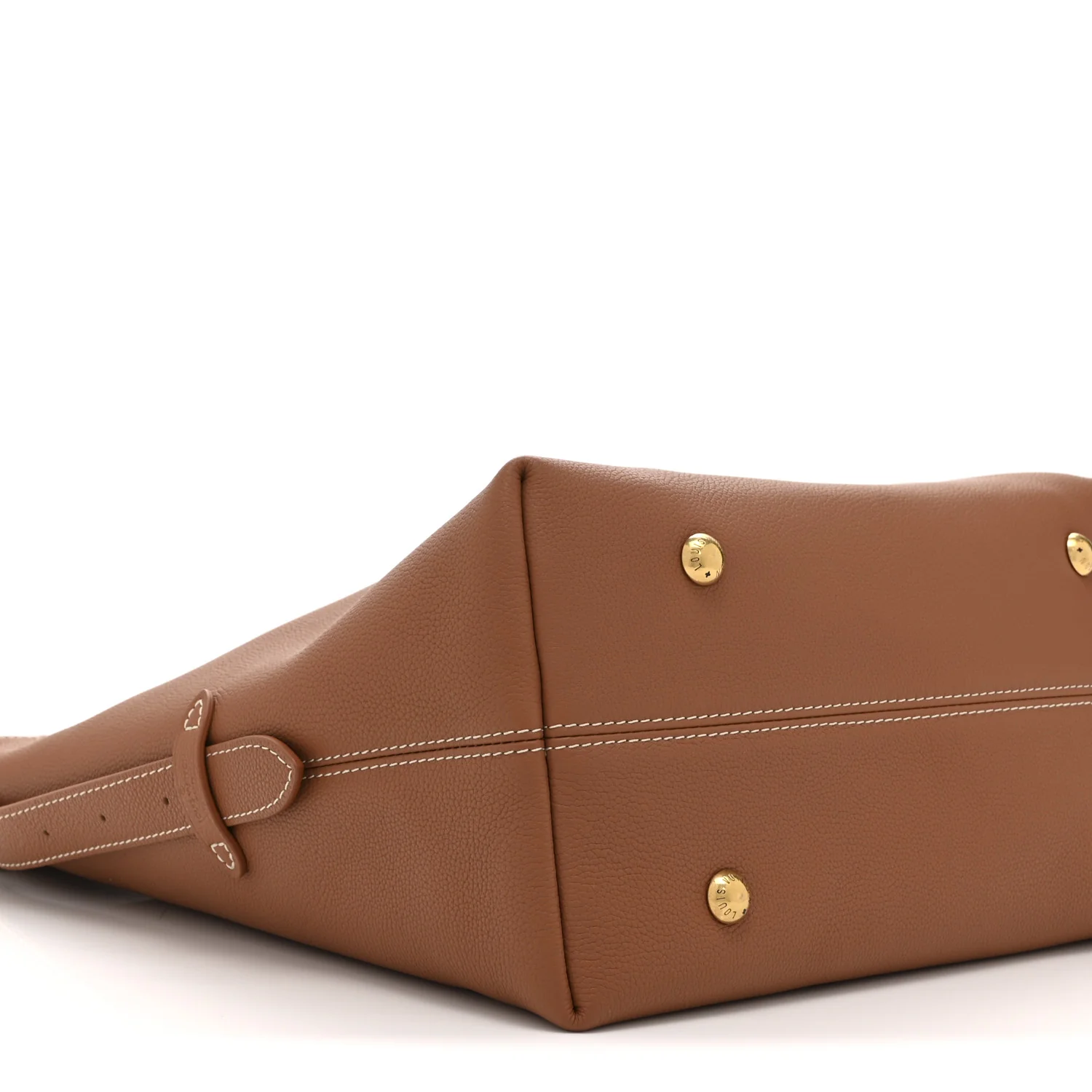 Grained Calfskin Low Key Hobo MM Cognac - Top Club