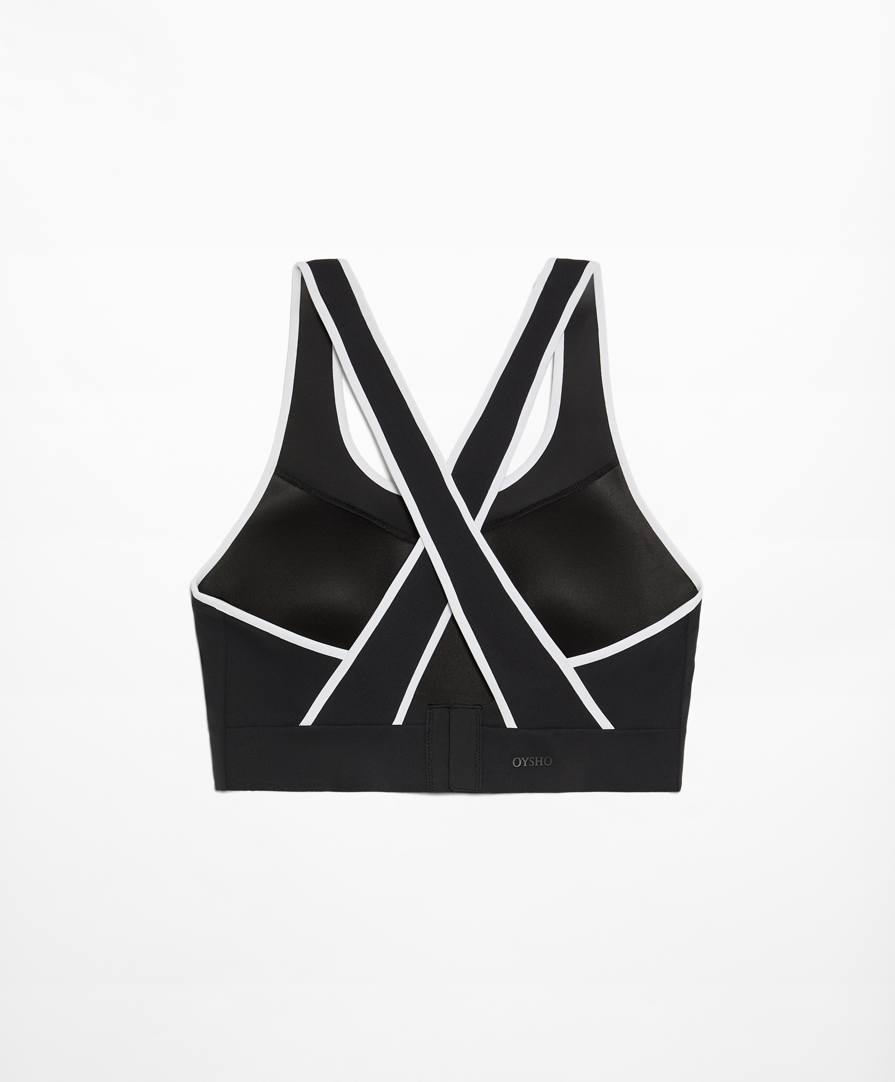 OYSHO Firm support compressive sports bra with piping