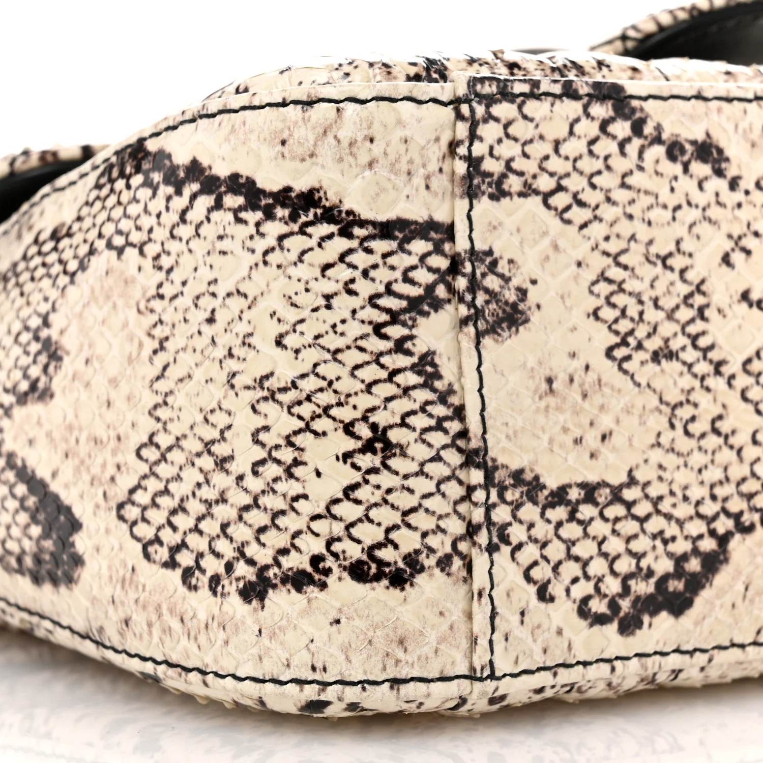 Snakeskin Matelasse Aria Mini GG Marmont Top Handle Shoulder Bag Roccia - Top Club