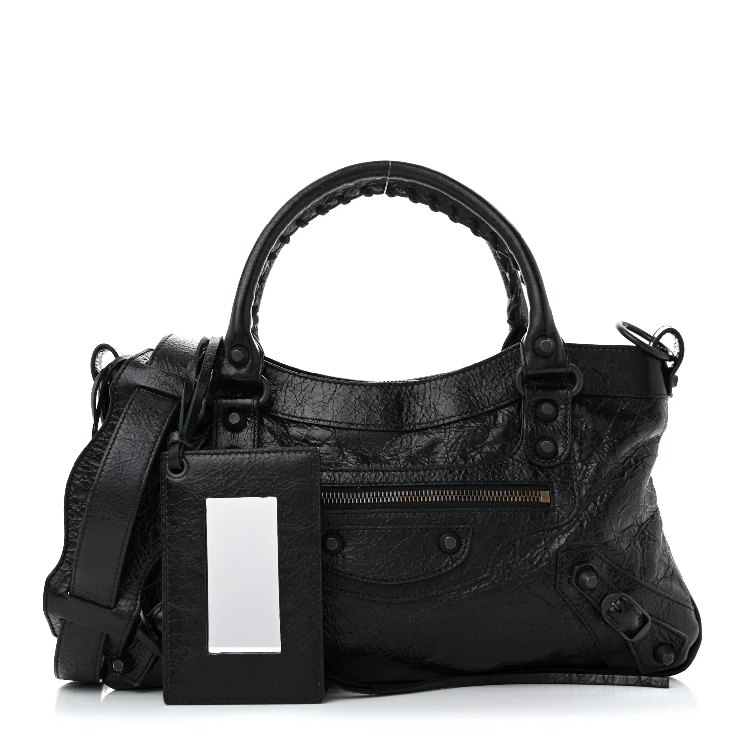 Agneau Arena Classic Hardware Le City First Bag Black - Top Club