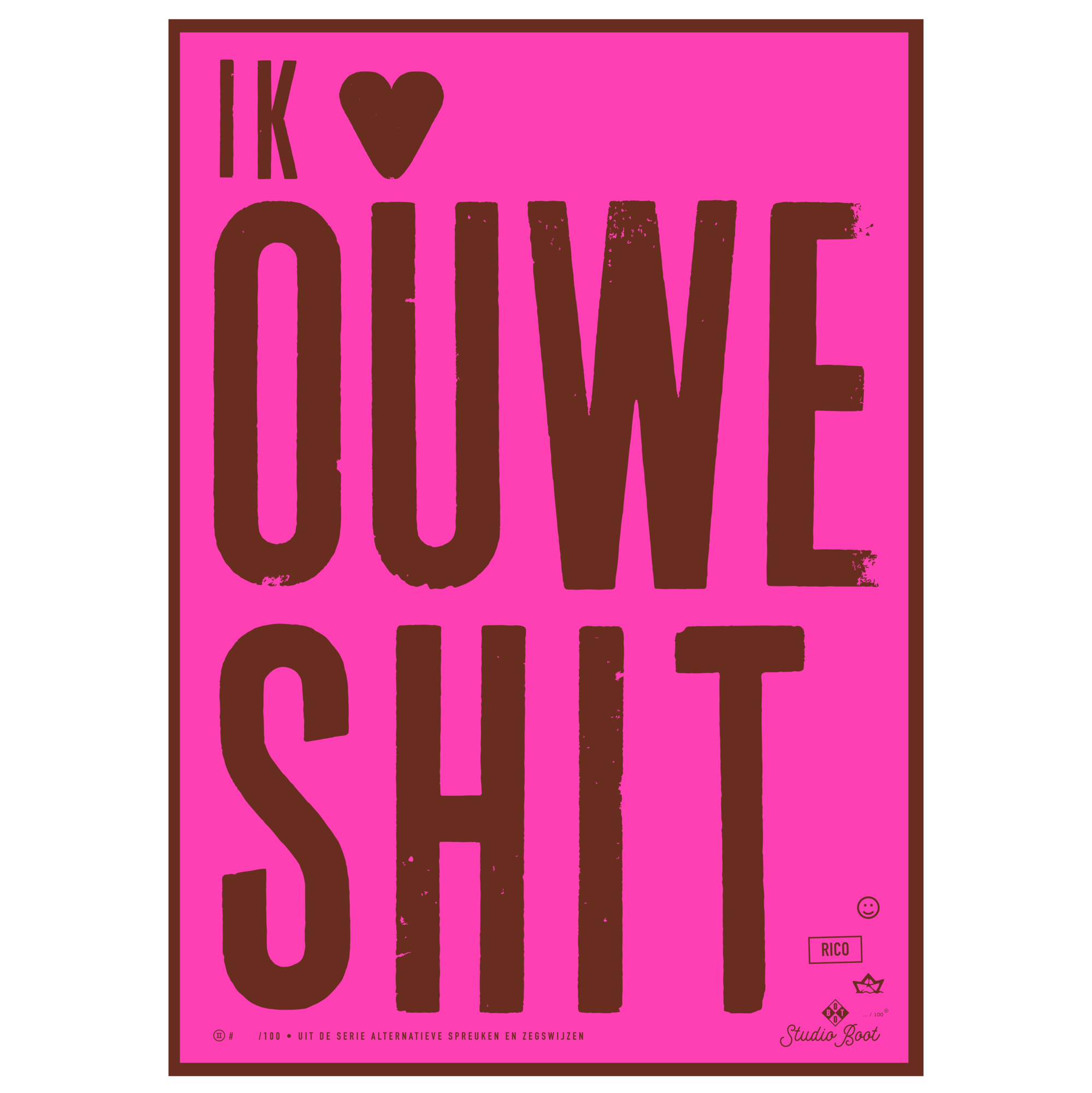Poster Ik hou van oude shit