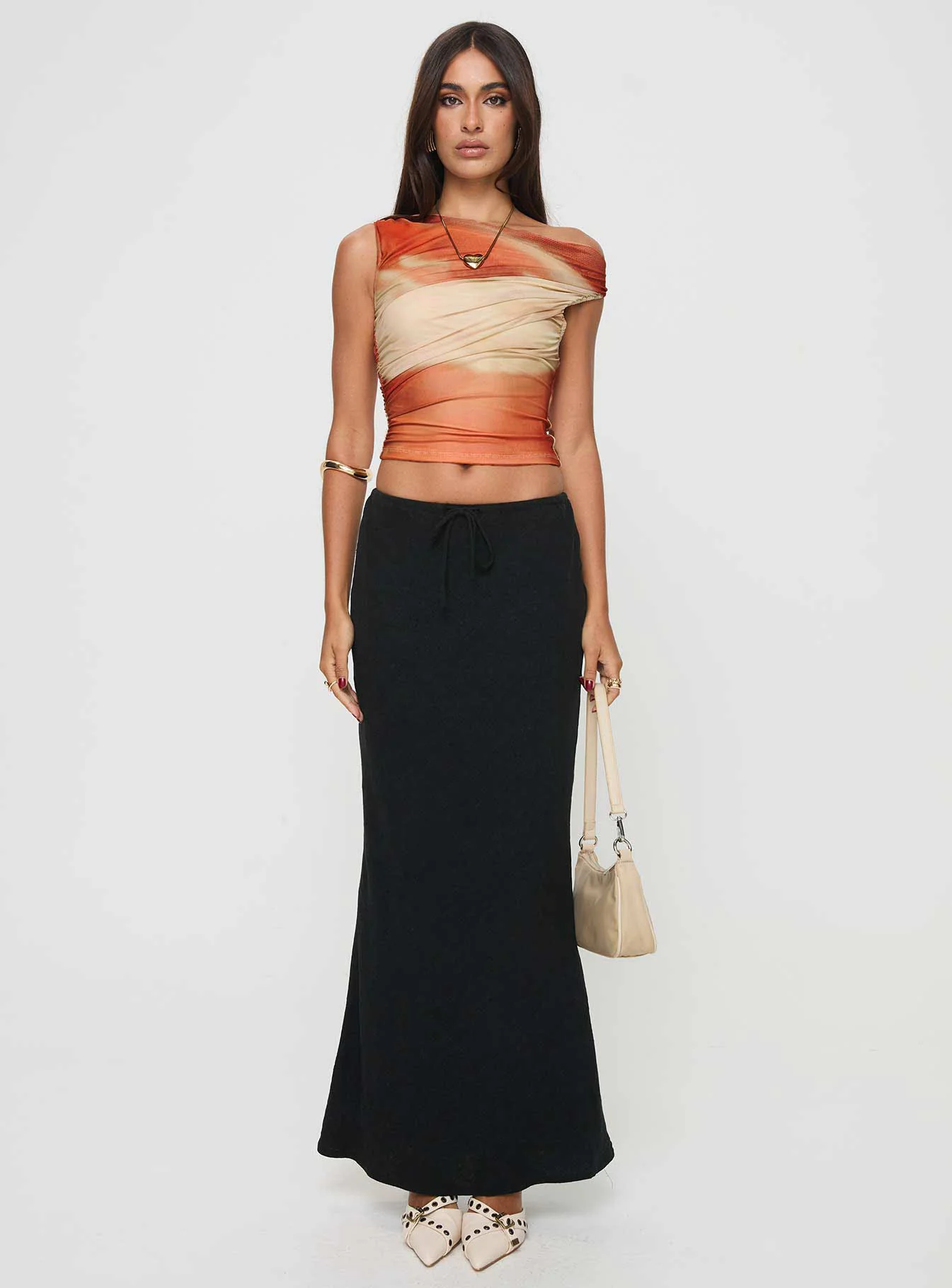 Sweet Emotion Top Brown Multi