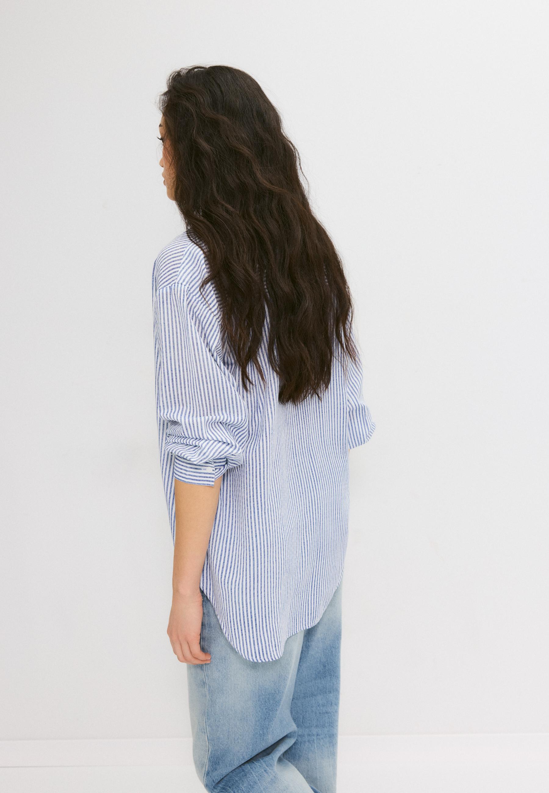 LINEN-EFFECT SHIRT