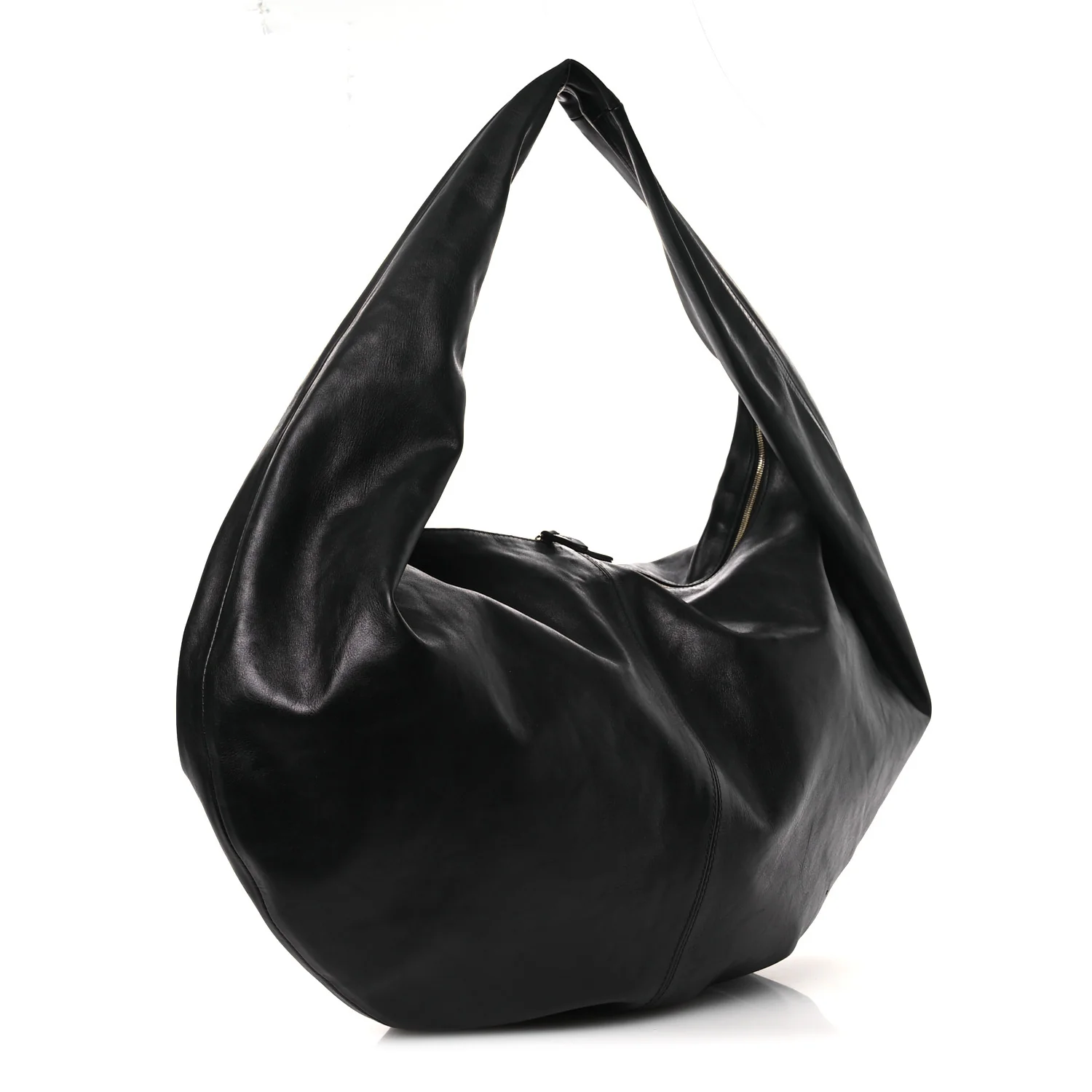 Vintage Calfskin Extra Large Olivia Hobo Black - Top Club