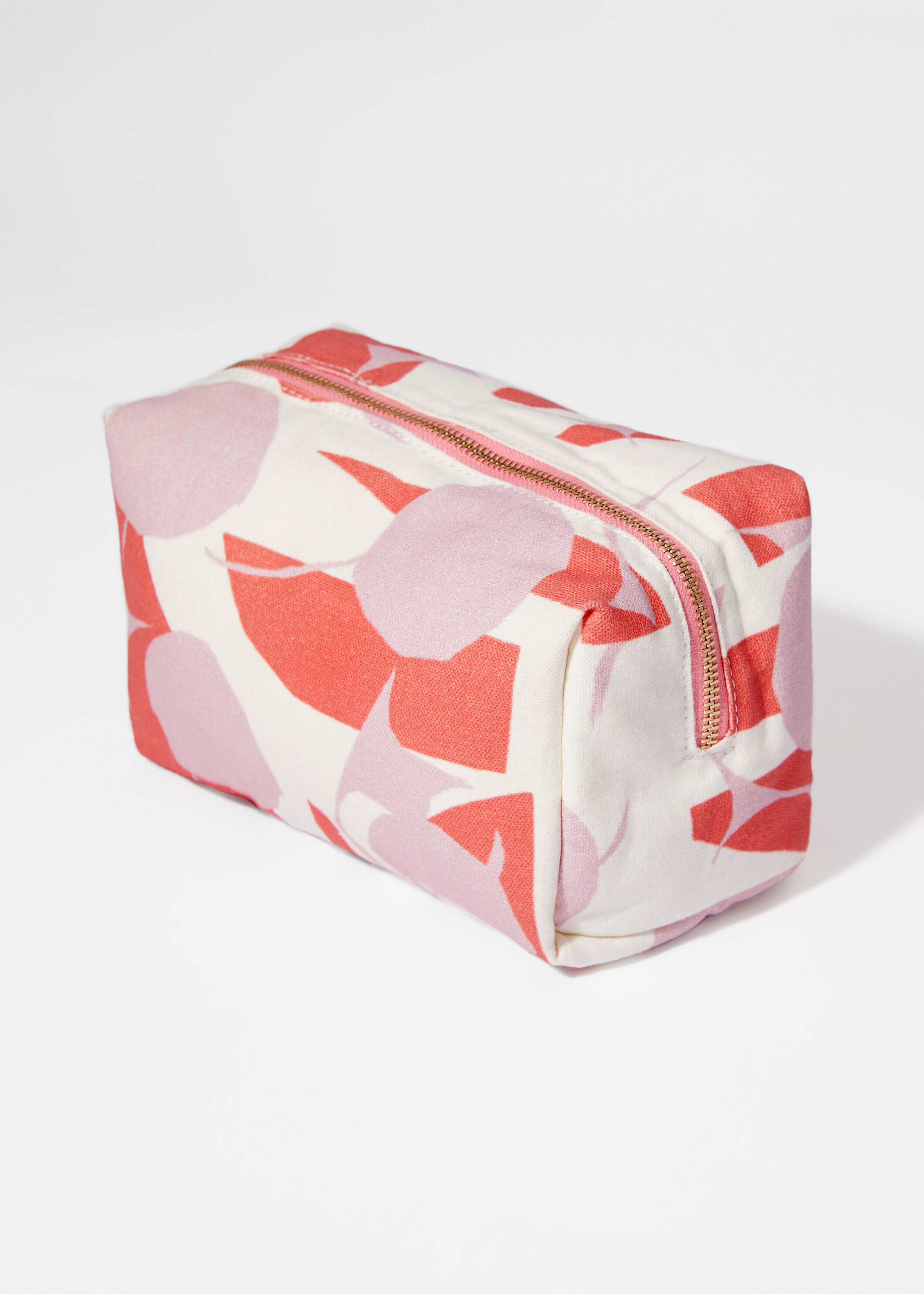 & Other Stories PINK NOON CANVAS BEAUTY POUCH