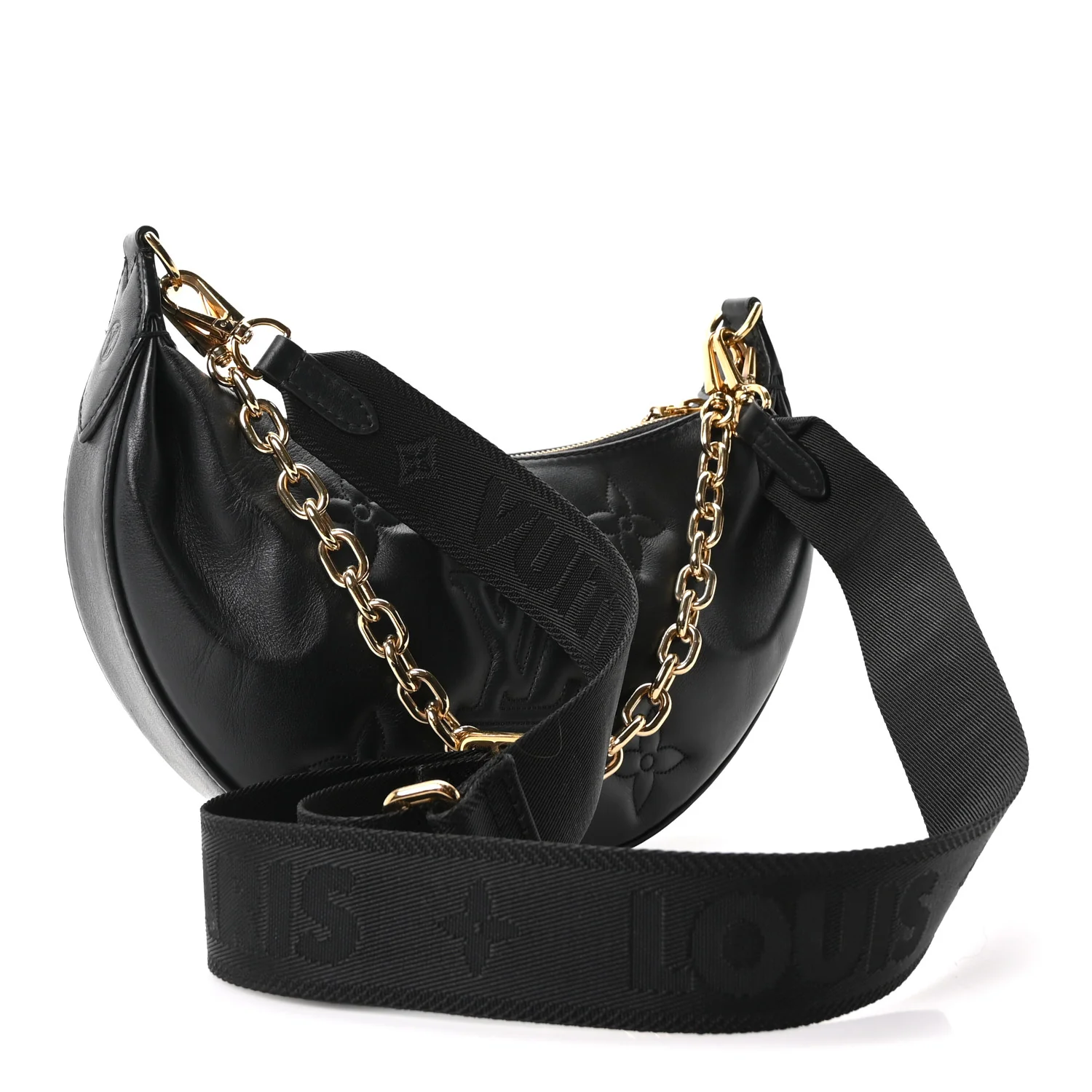 Calfskin Bubblegram Over The Moon Black