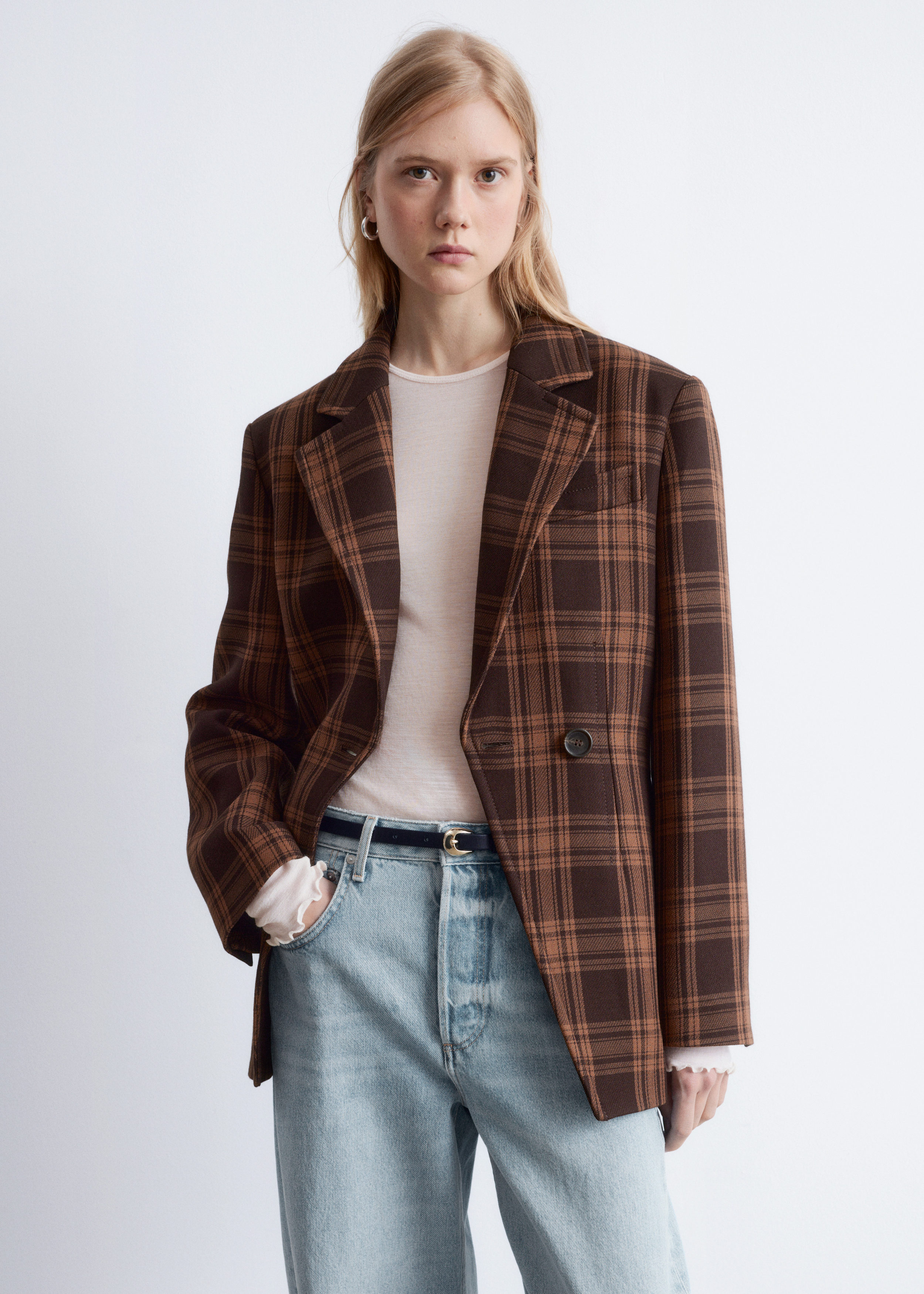 & Other Stories FITTED SHOULDER-PAD BLAZER