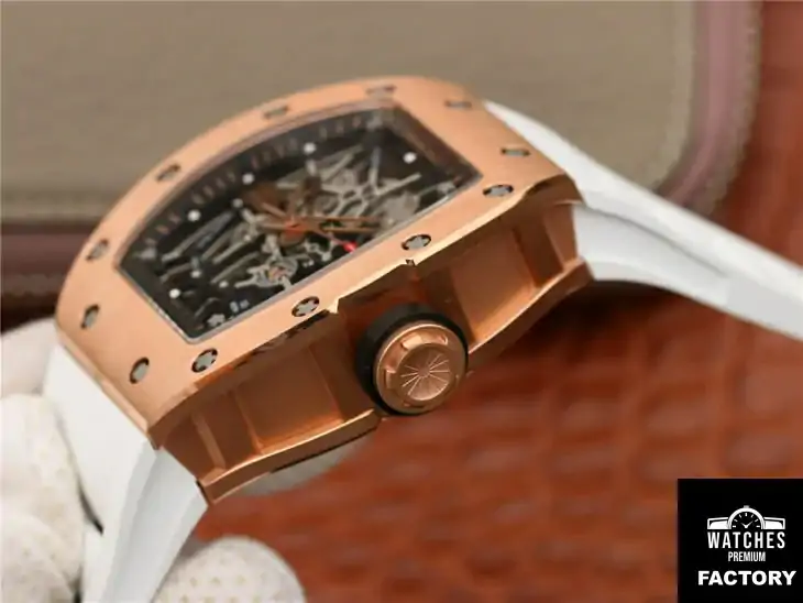 Richard Mille RM035 Americas KV Factory White Rubber Strap