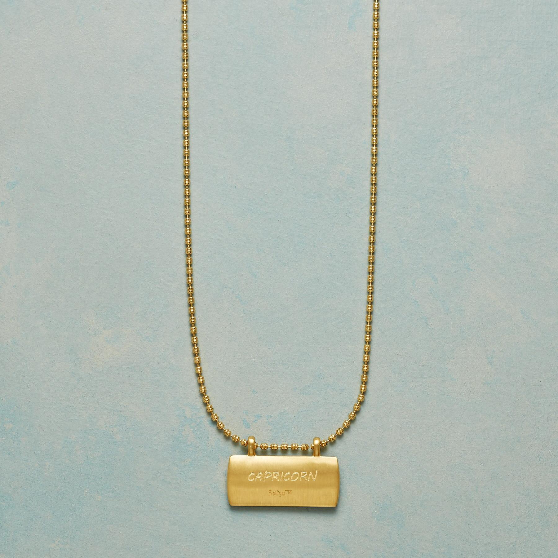Gold Plate Astrological Pendant Necklace - Sundance Living
