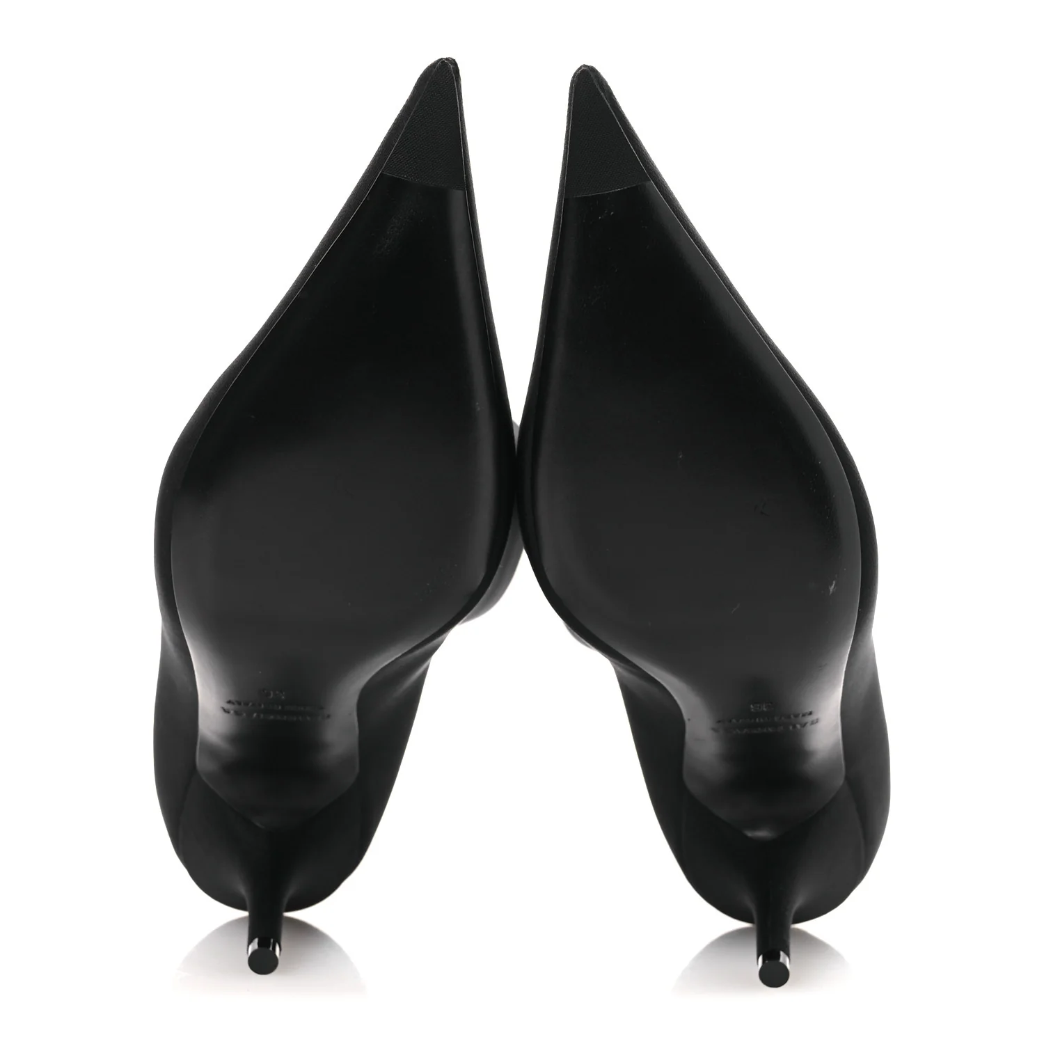 Jersey Crepe Extreme Pointed Toe Knife Booties 36 Black - Top Club