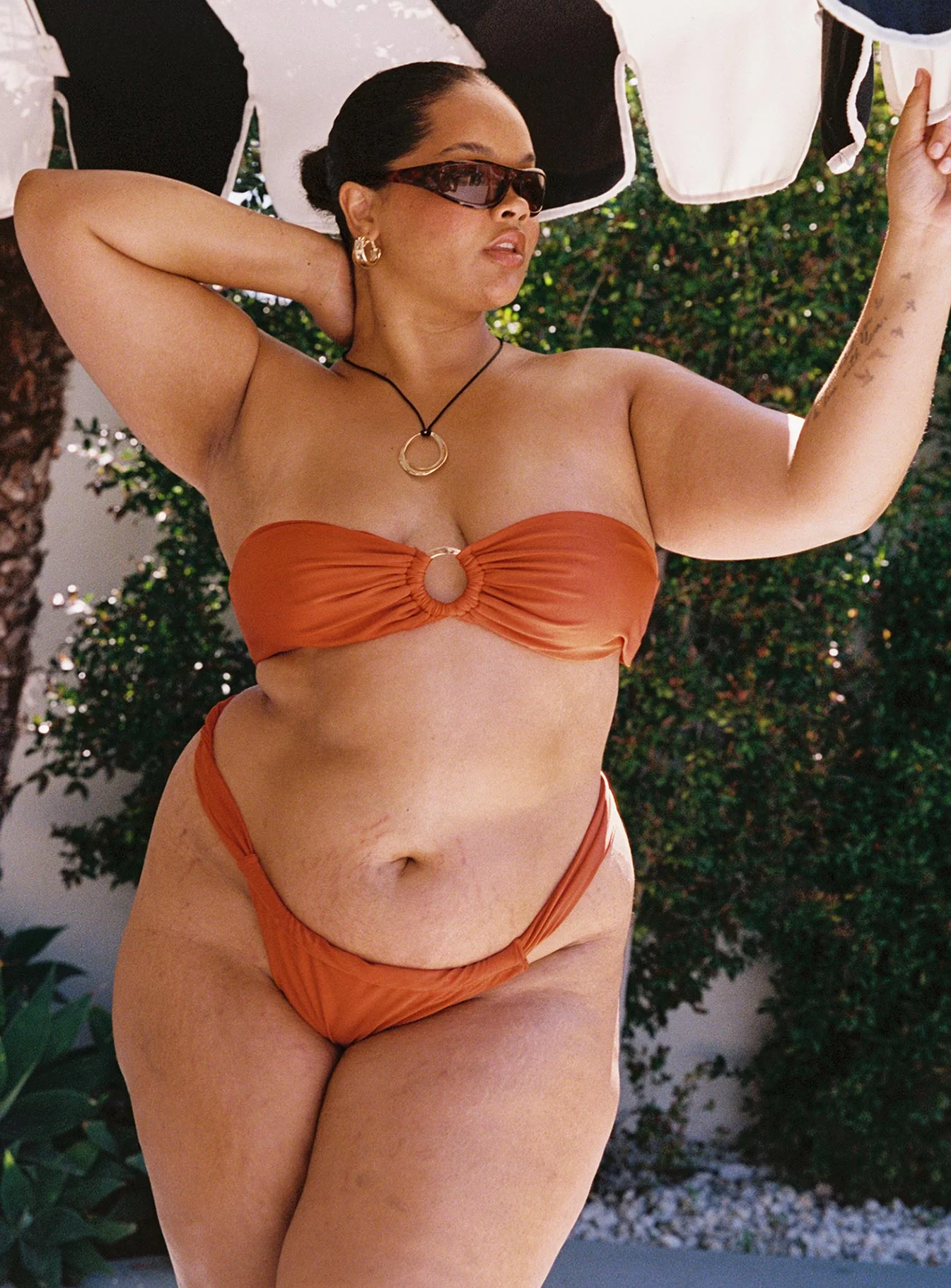 Janea Bikini Bottoms Rust Curve