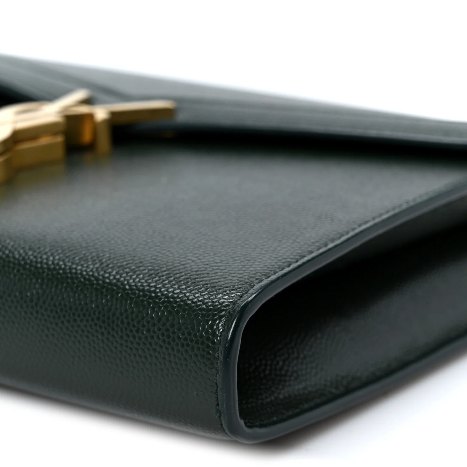 Grain De Poudre Monogram Cassandra Chain Wallet Dark Green - Top Club