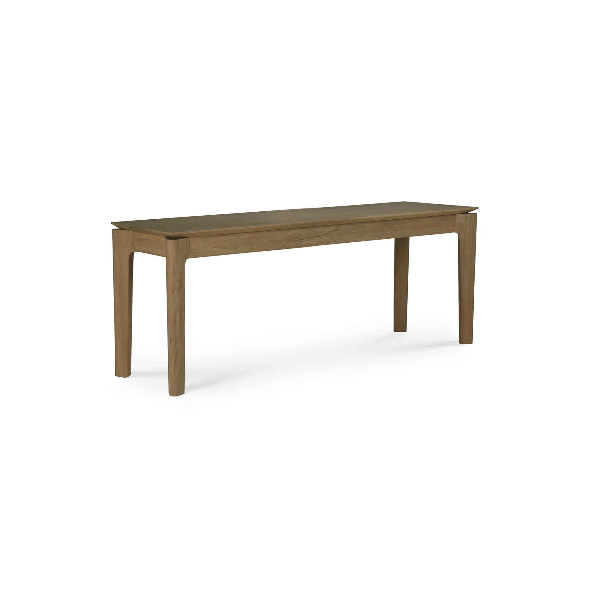 Bok bank - teak - 146cm - onbehandeld