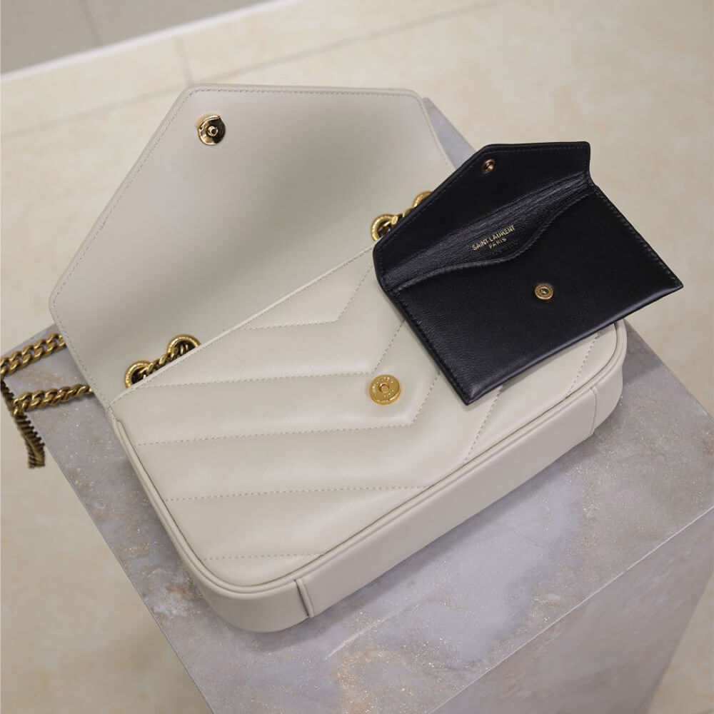 YSL LOULOU small in MATELASSE lambskin - Top Club
